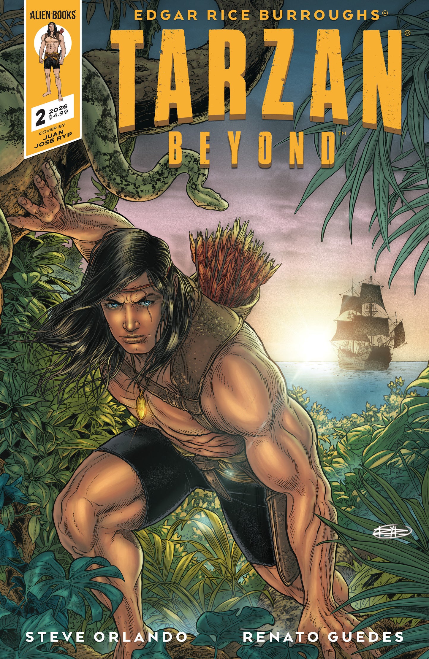 Tarzan Beyond #2 Variant B (Ryp) (NM)
