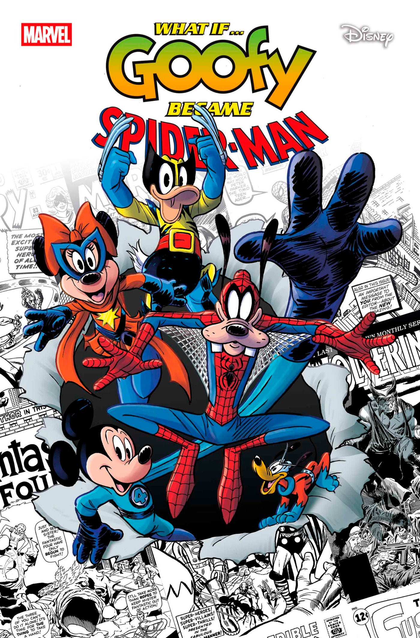 Marvel & Disney: What If...? Goofy Became Spider-Man #1 Andrea Freccero Variant (NM)