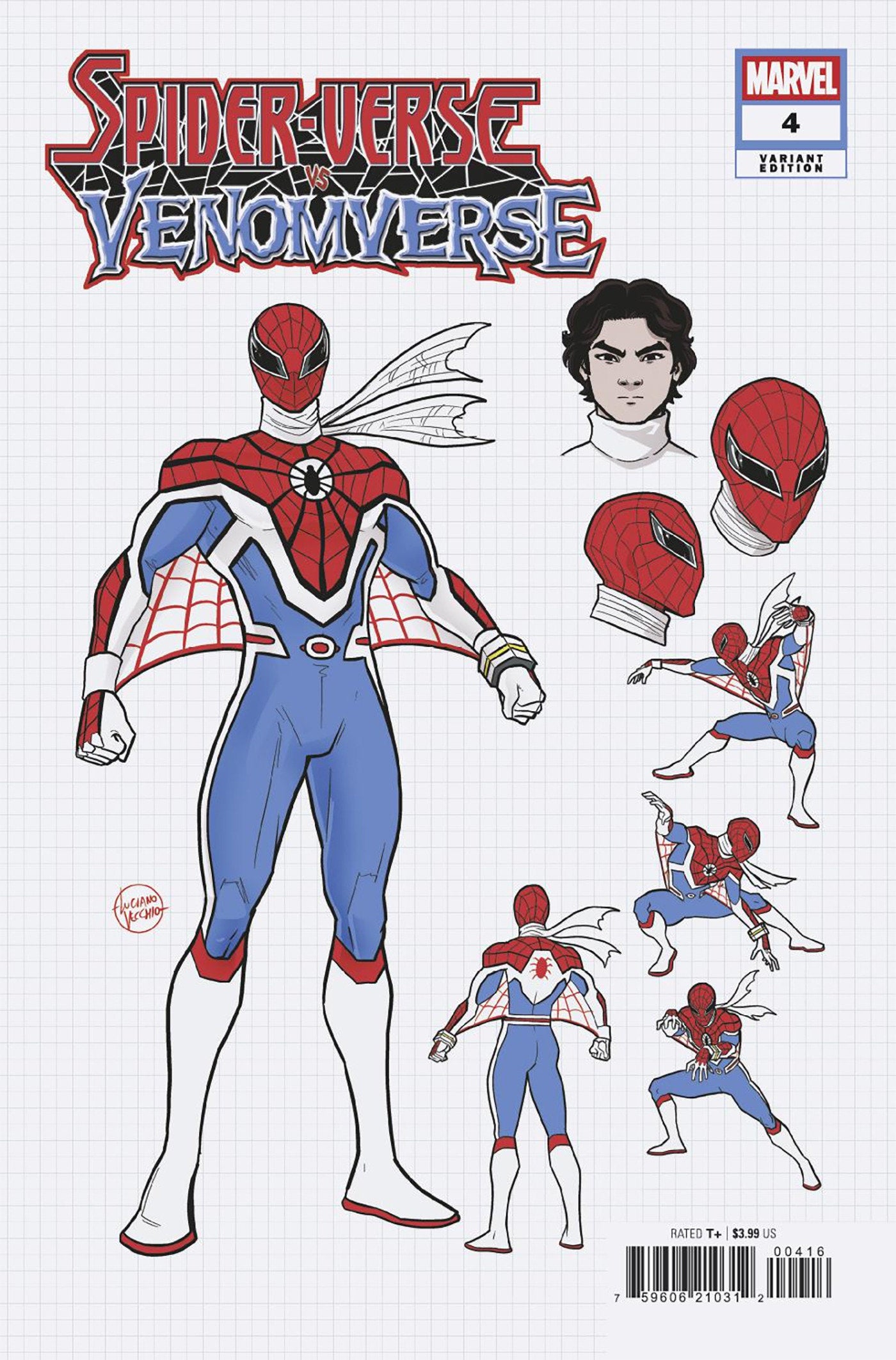 Spider-Verse vs. Venomverse #4 1:10 Luciano Vecchio Design Variant (NM)