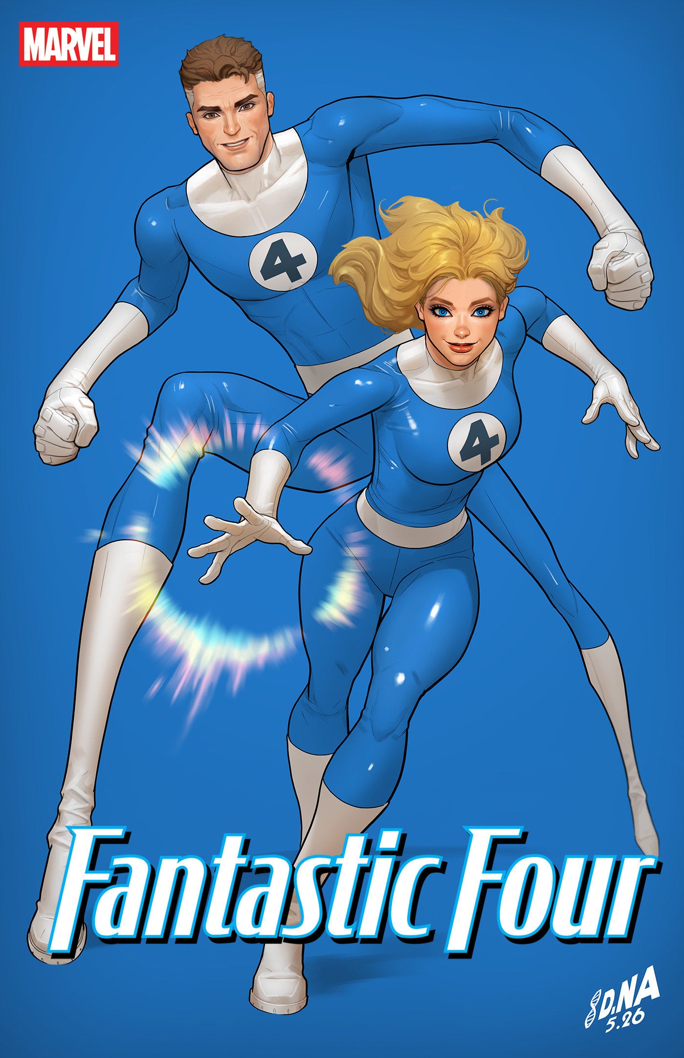 Fantastic Four #14 David Nakayama Color Block Blue Variant (NM)