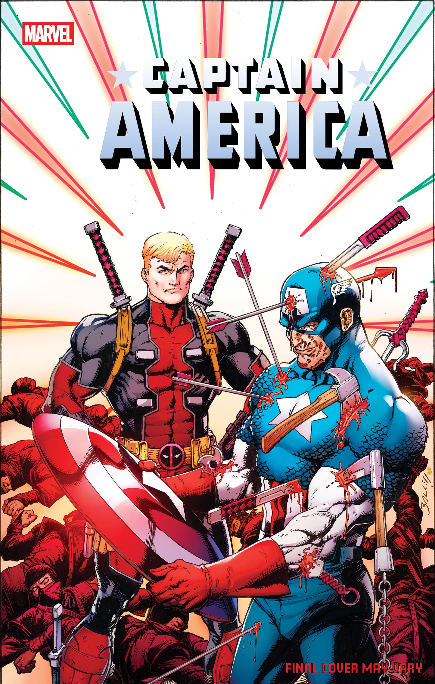 Captain America #9 Mark Bagley April Pool's Day Variant (NM)