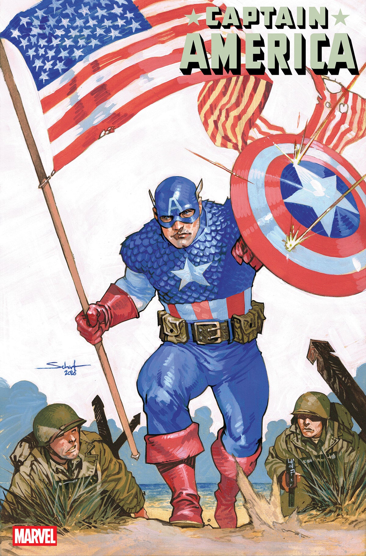 Captain America #16 Jonas Scharf Art Style Variant (NM)