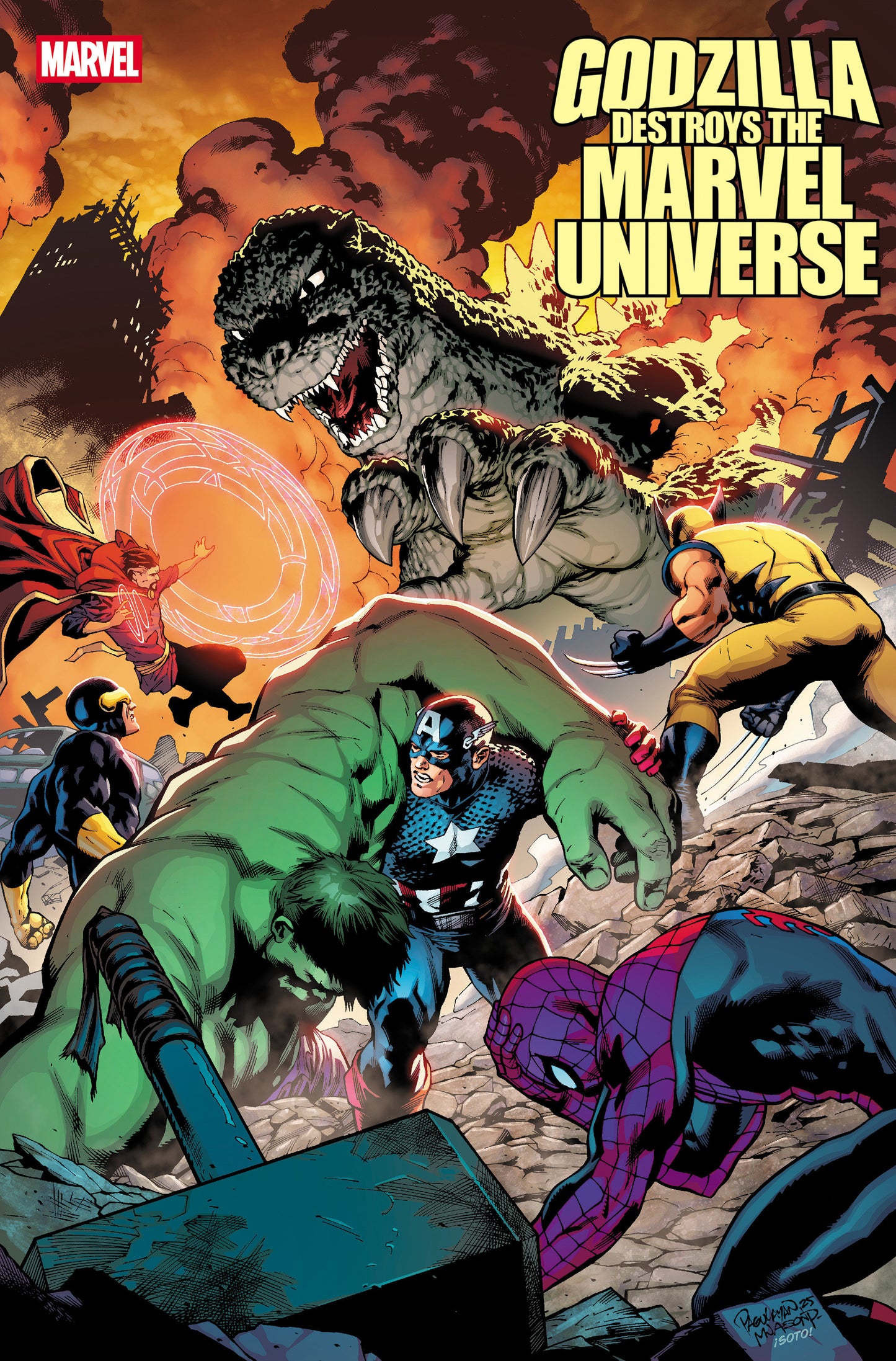 Godzilla Destroys The Marvel Universe #5 Carlo Pagulayan Fan Favorite Variant (NM)