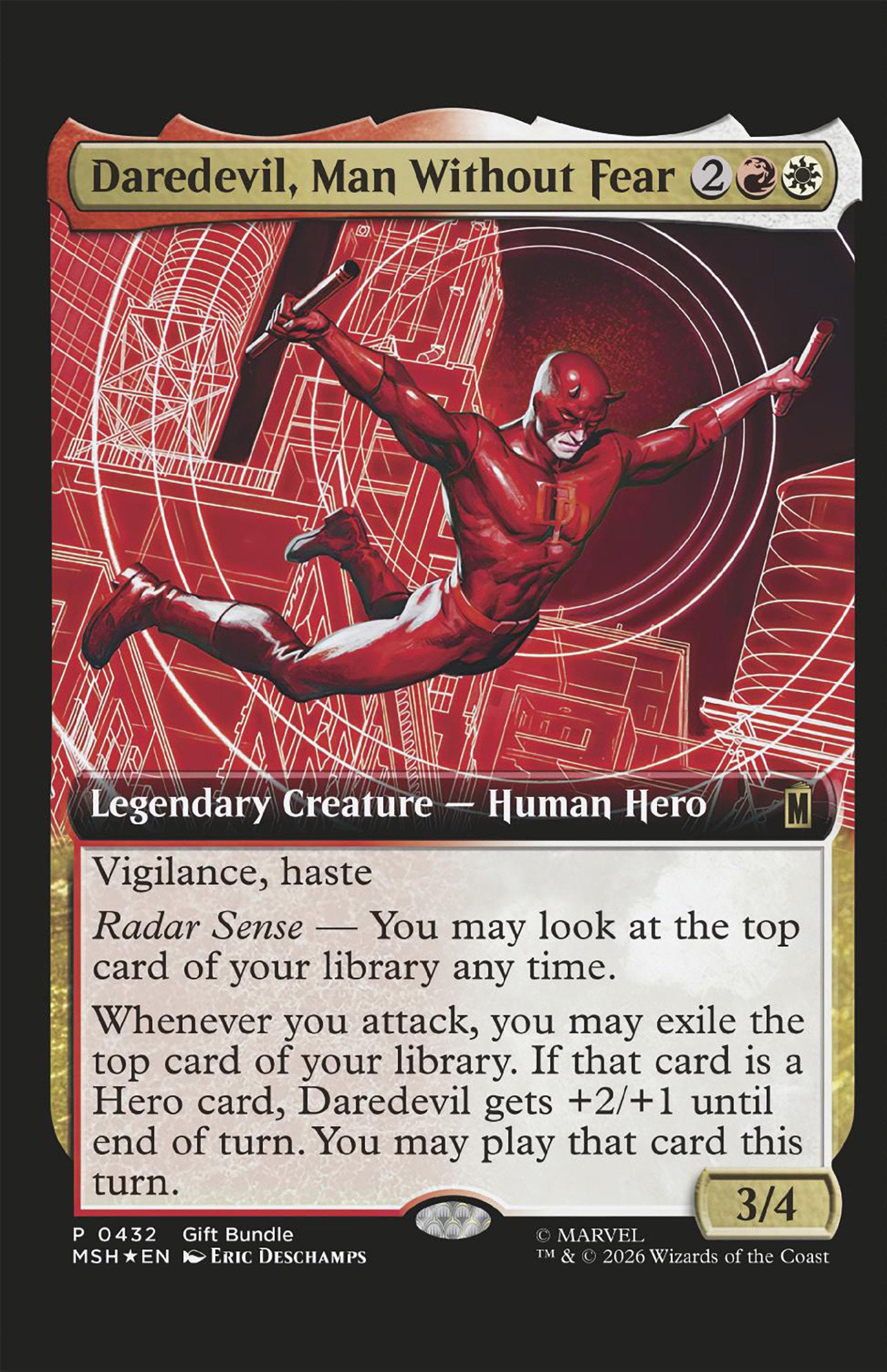 Daredevil #4 Classified Artist Magic: The Gathering Variant (NM)
