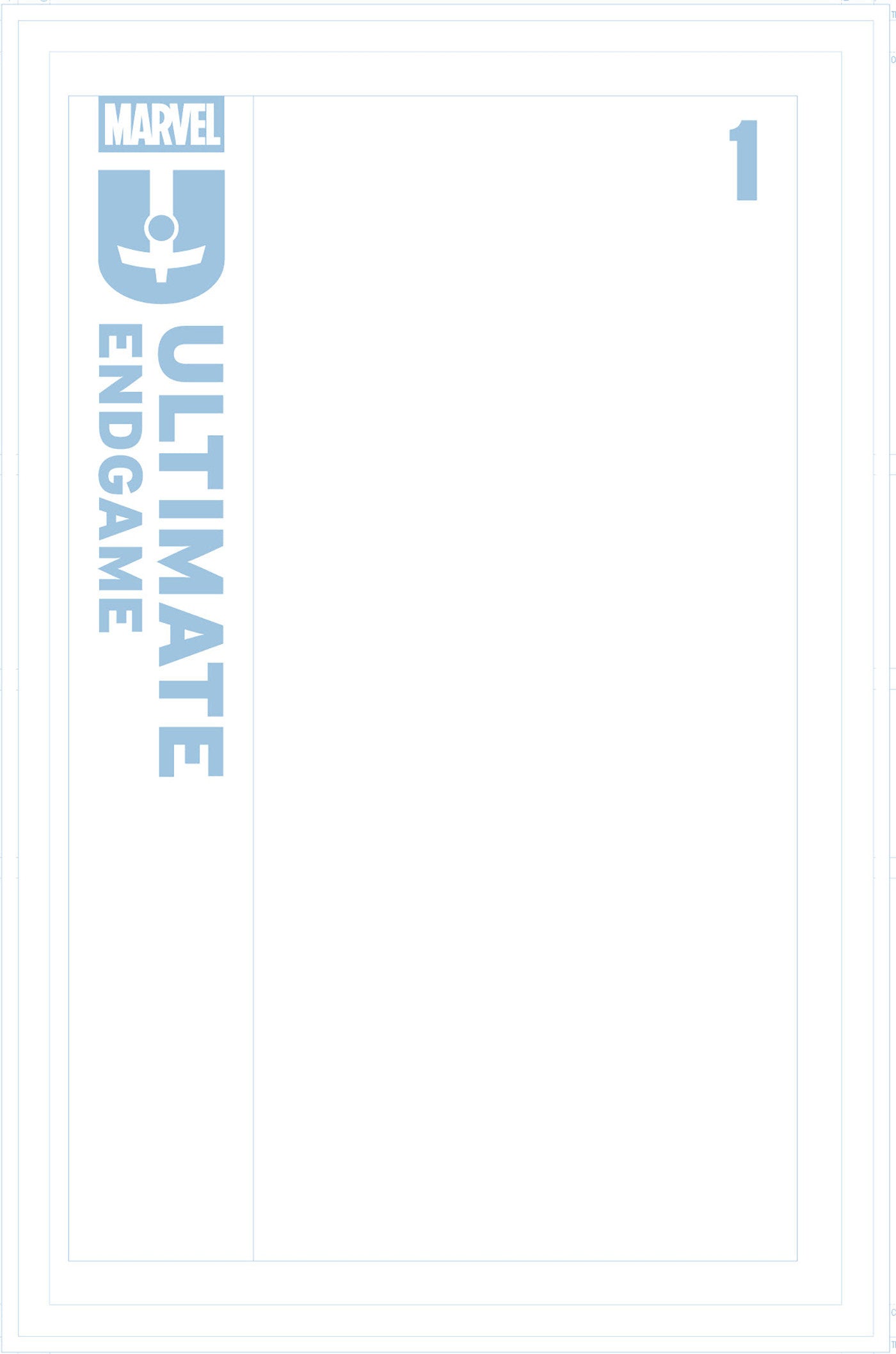 Ultimate Endgame #1 Blue Line Blank Variant (NM)