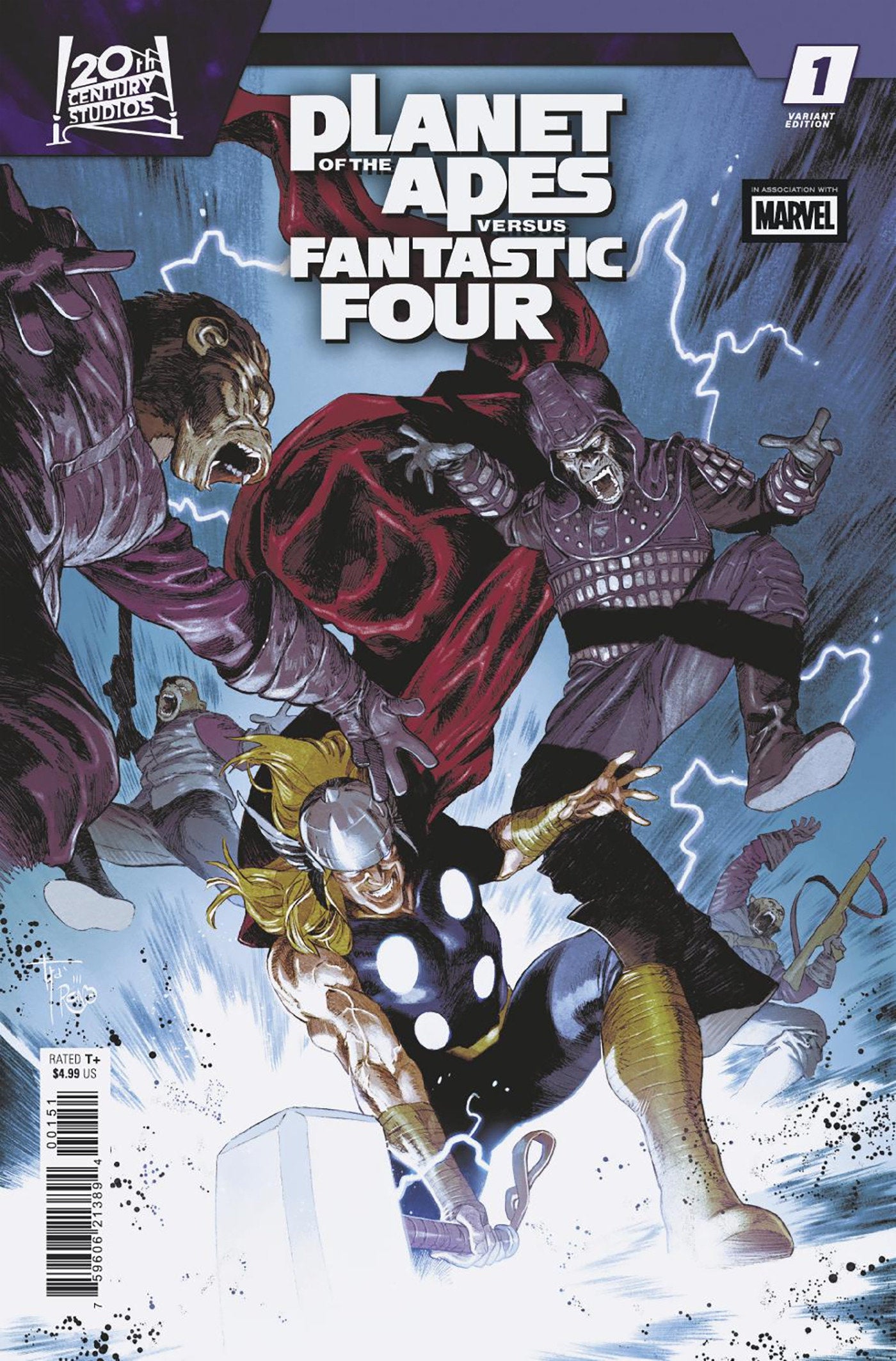 Planet Of The Apes vs. Fantastic Four #1 Francesco Mobili Versus Variant (NM)