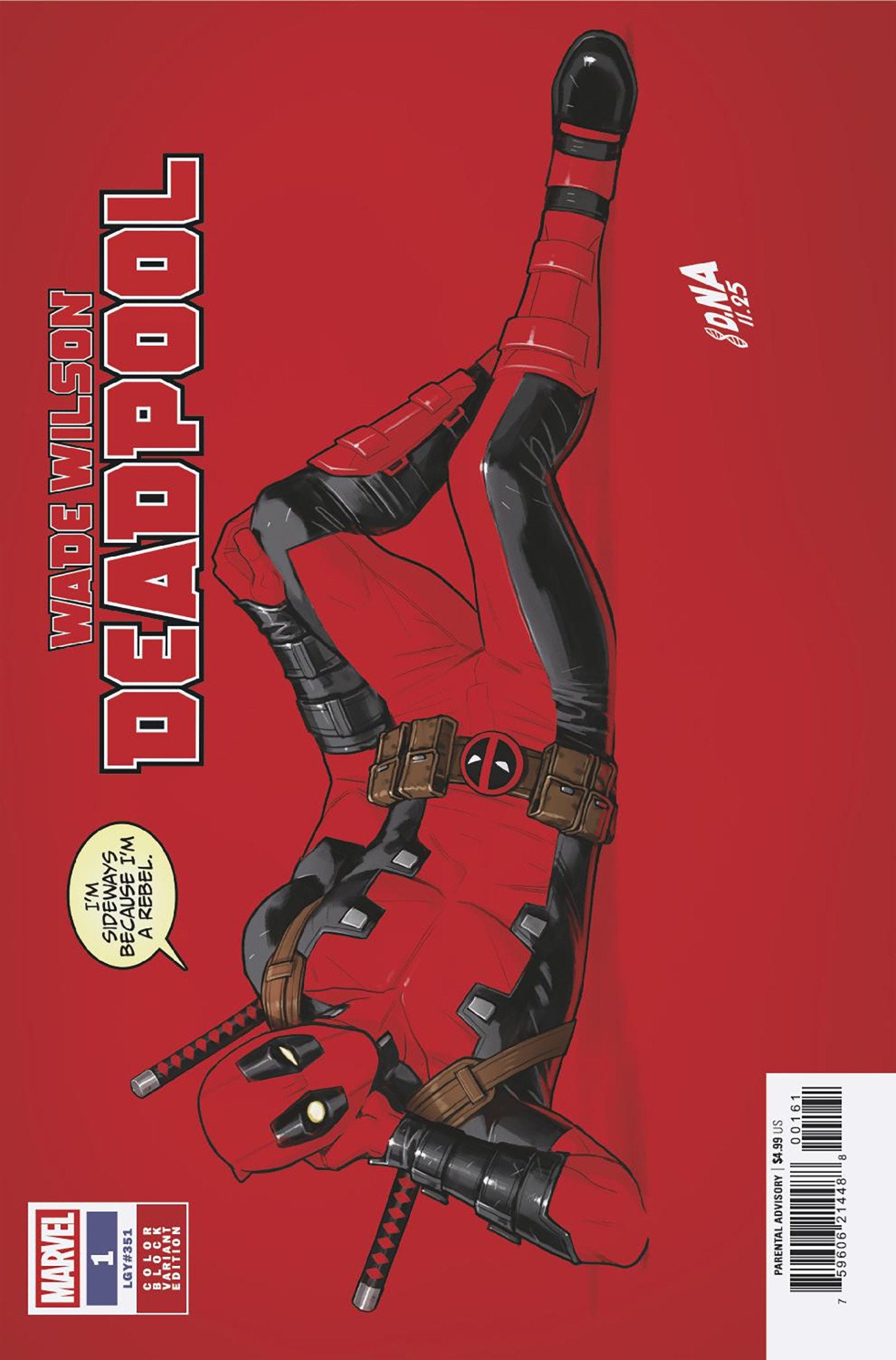 Wade Wilson: Deadpool #1 David Nakayama Color Block Red Variant (NM)