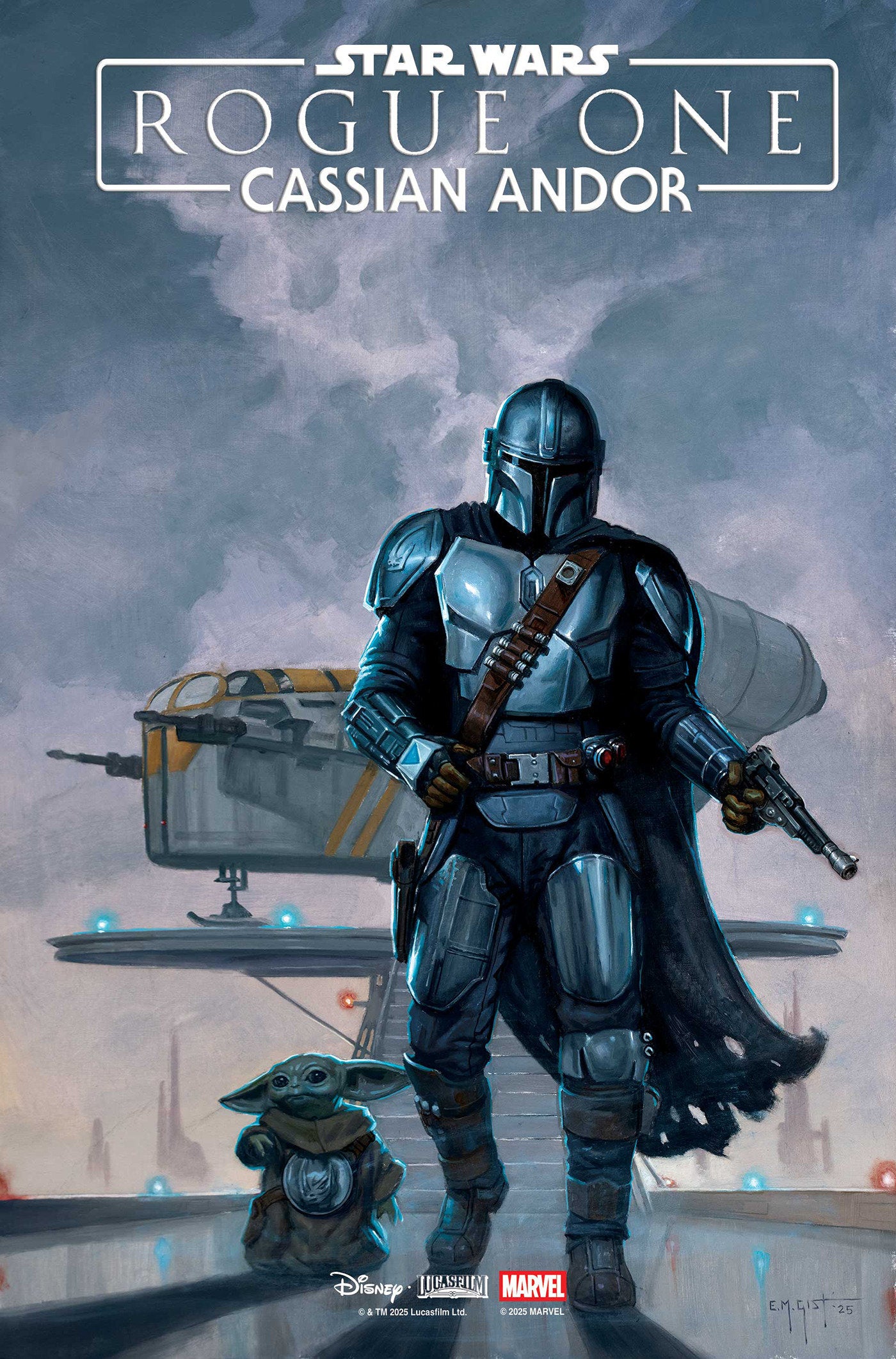 Star Wars: Rogue One Cassian Andor #1 E.M. Gist Mandalorian & Grogu Variant (NM)