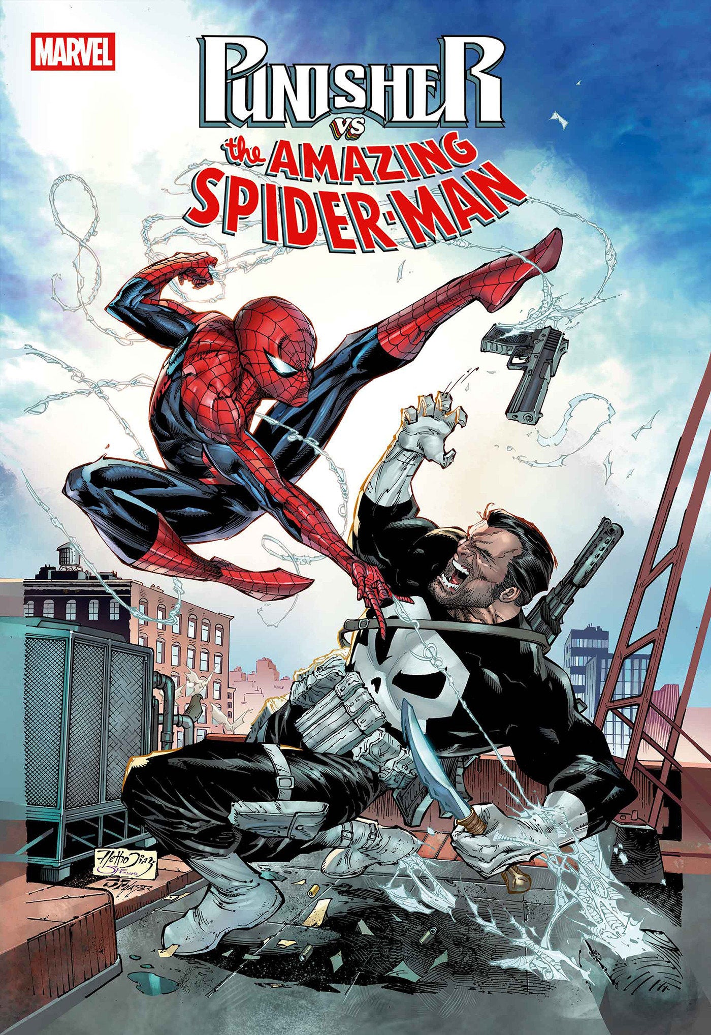 Punisher vs. Spider-Man #1 1:25 Netho Diaz Variant (NM)