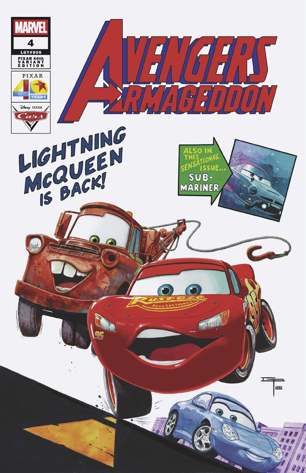 Avengers: Armageddon #4 German Peralta Pixar 40 Th Variant (NM)
