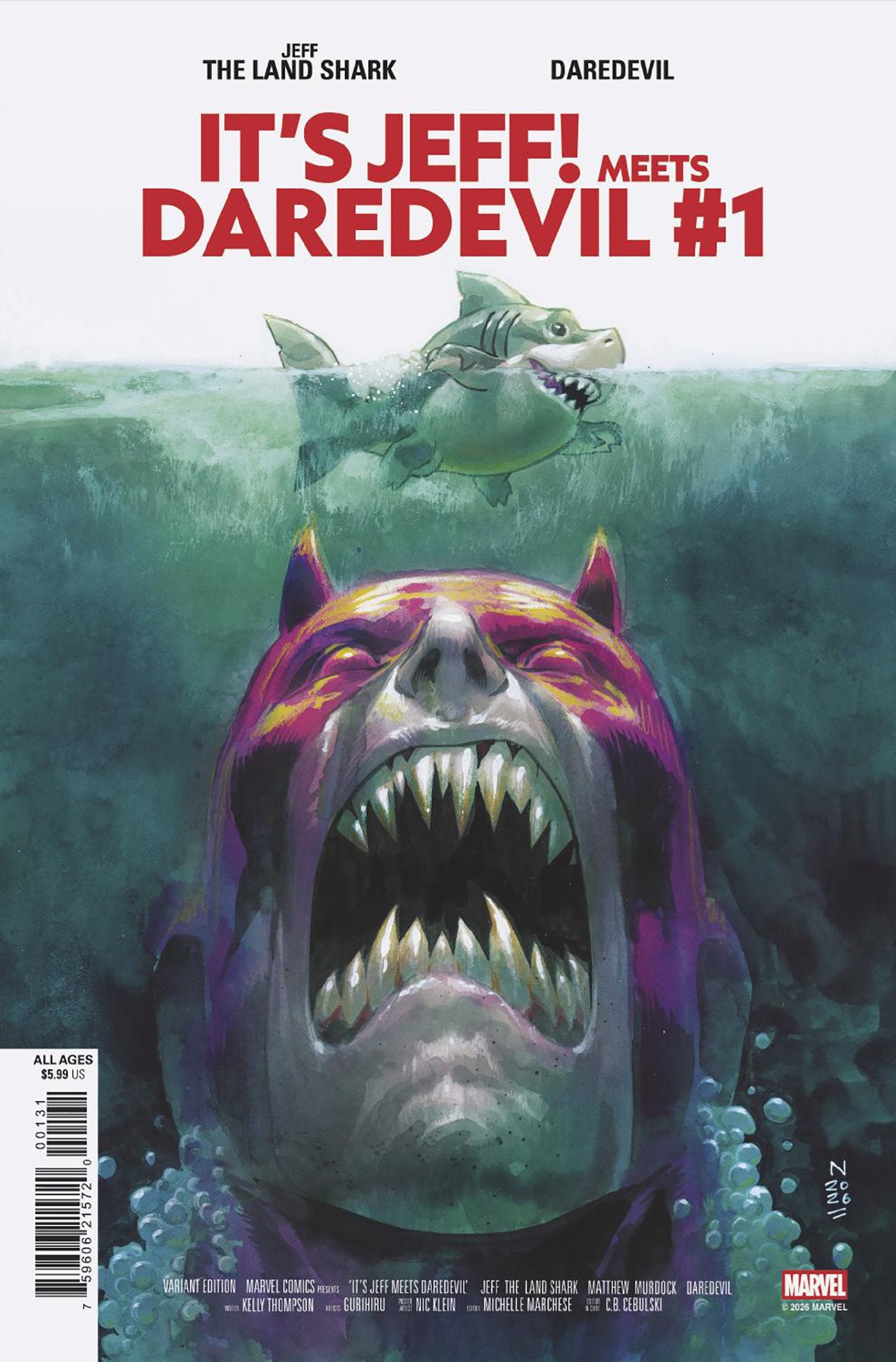 It's Jeff Meets Daredevil #1 Nic Klein Variant (NM)