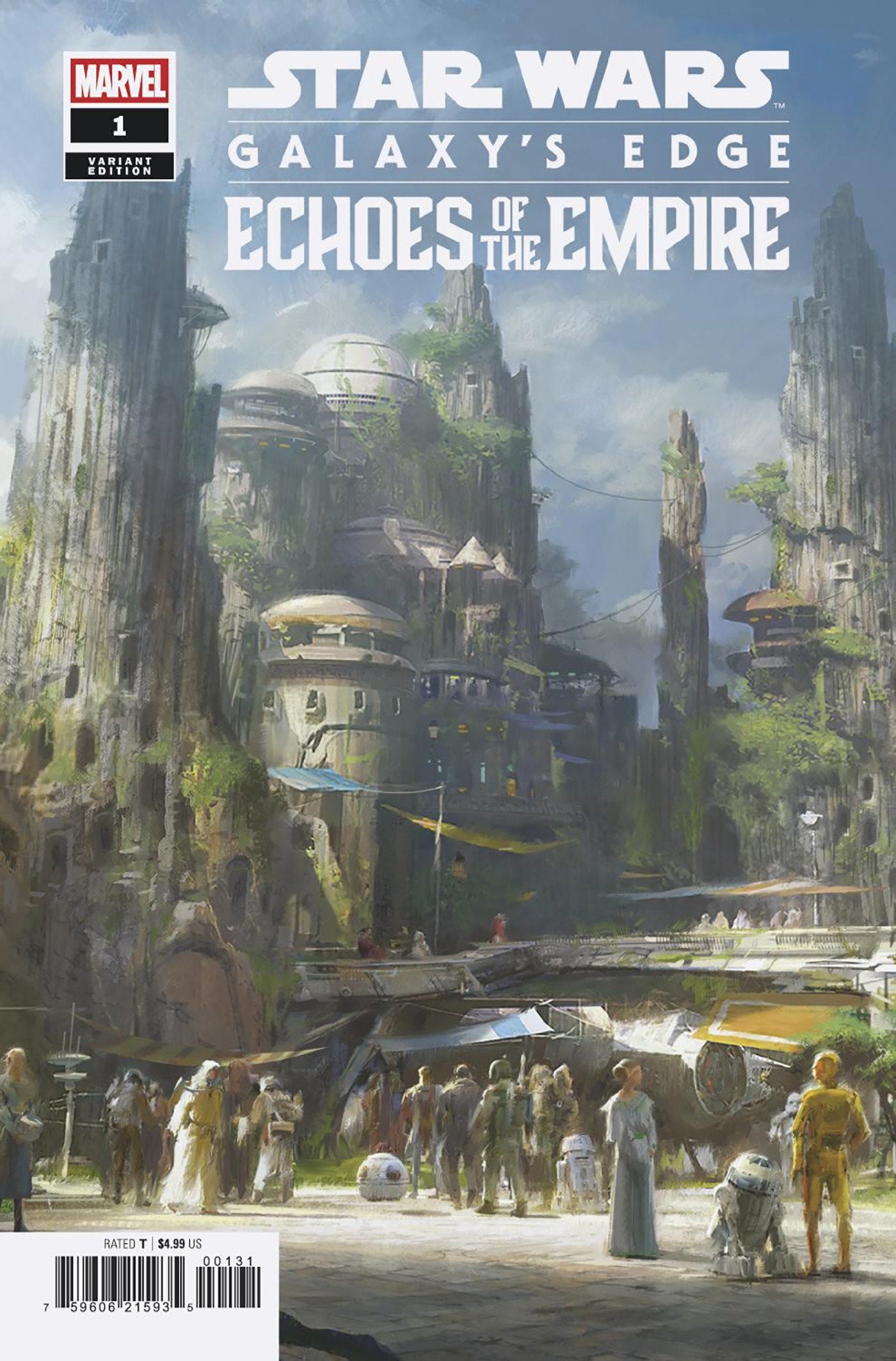 Star Wars: Galaxy's Edge Echoes Of The Empire #1 Erik Tiemens Concept Art Variant (NM)