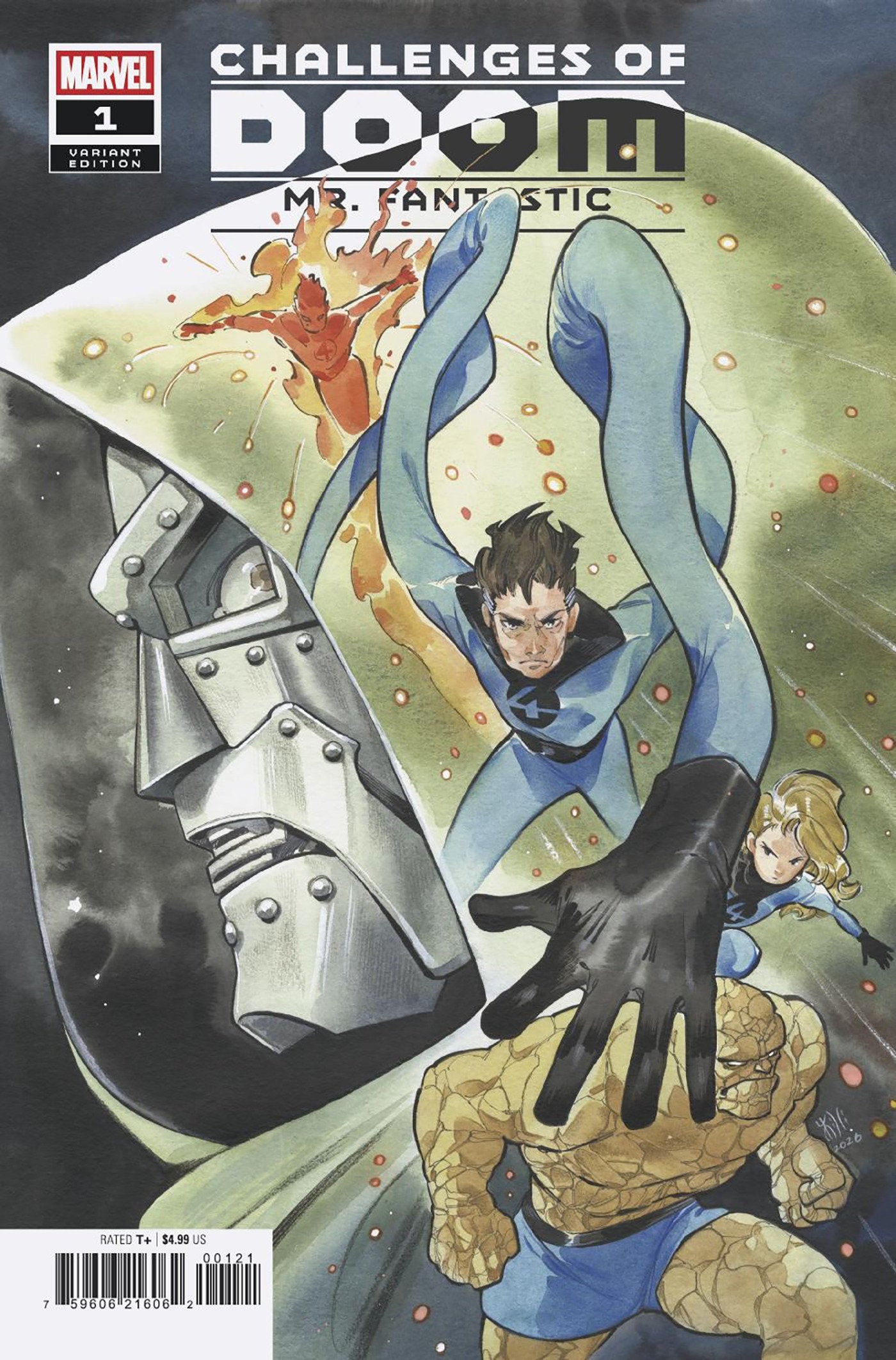 Challenges Of Doom: Mr. Fantastic #1 Peach Momoko Variant (NM)