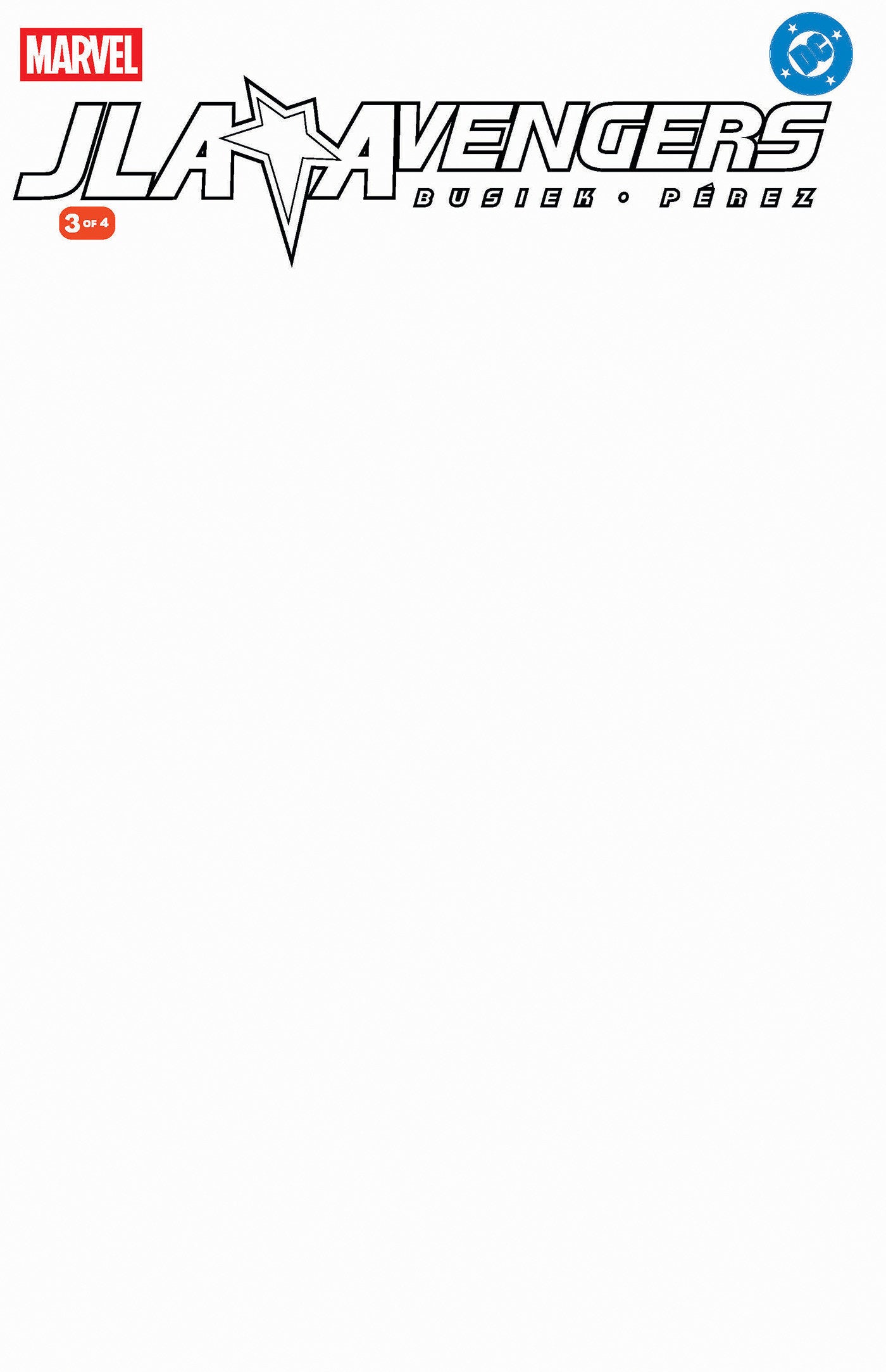 JLA/Avengers #3 Facsimile Edition Blank Cover Variant (NM)