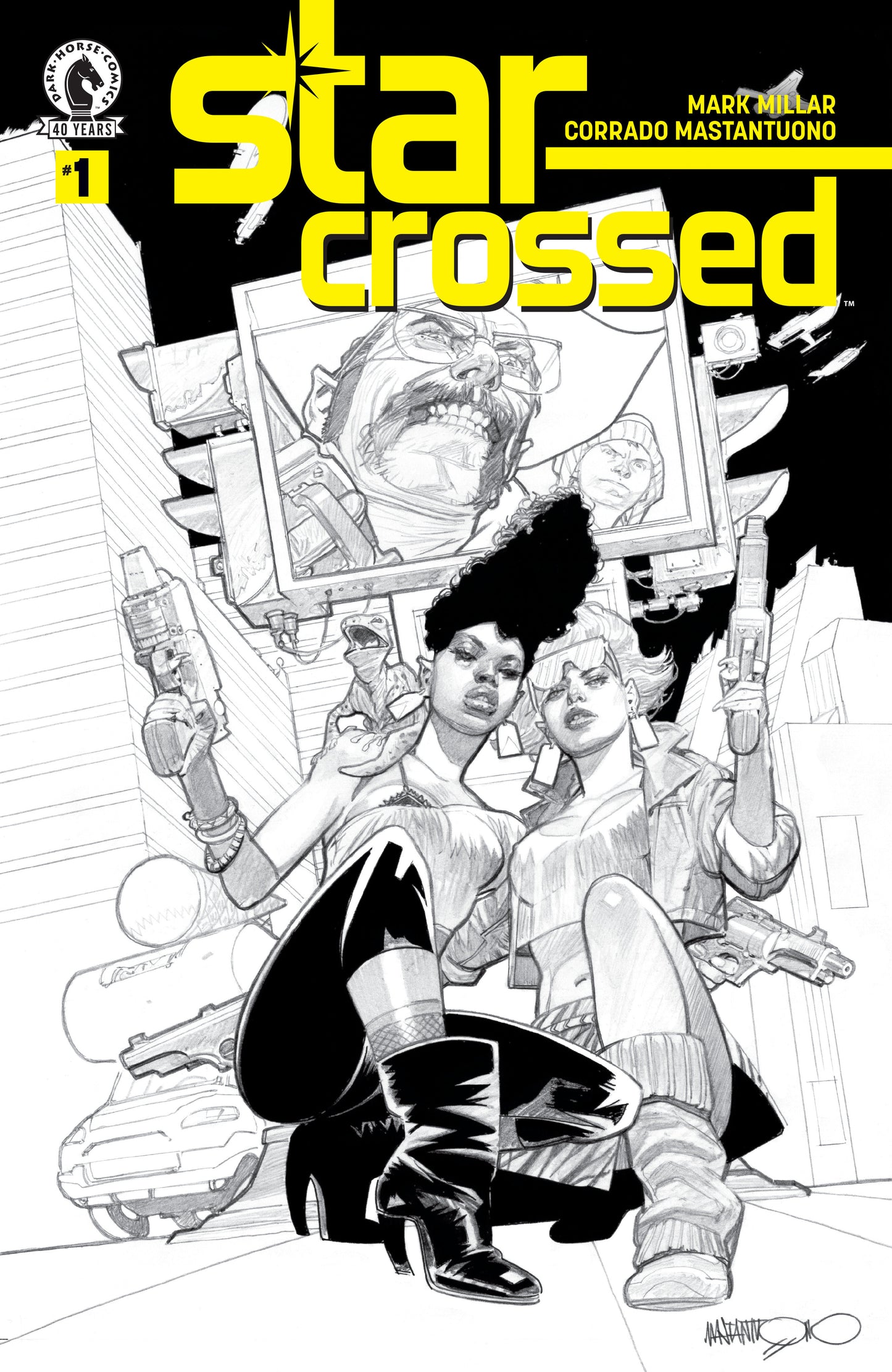 Star Crossed #1 (Cover B) (Black & White) (Corrado Mastantuono) (NM)
