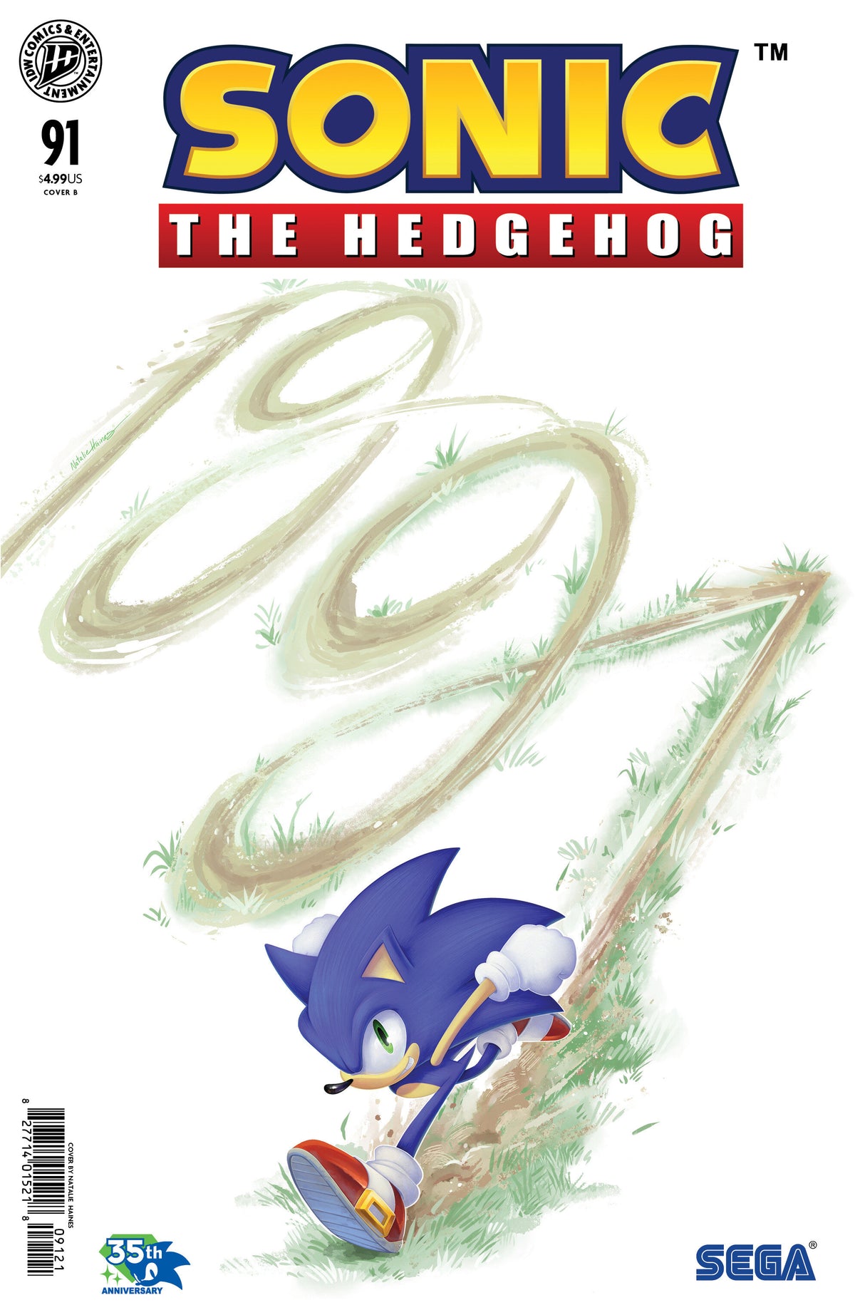 Sonic The Hedgehog #91 Variant B (Haines) (NM)