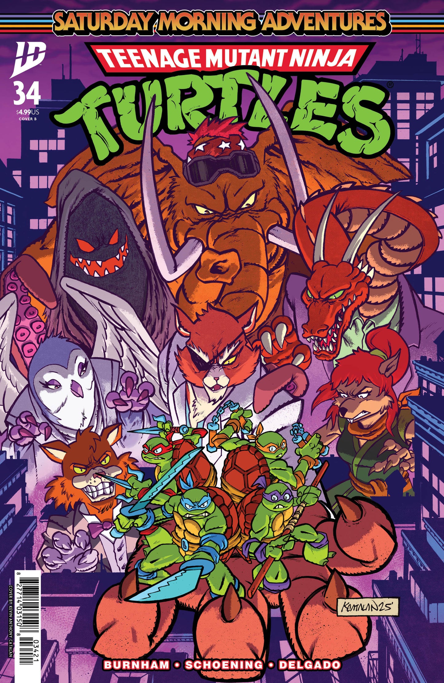 Teenage Mutant Ninja Turtles: Saturday Morning Adventures #34 Variant B (Catalan) (NM)