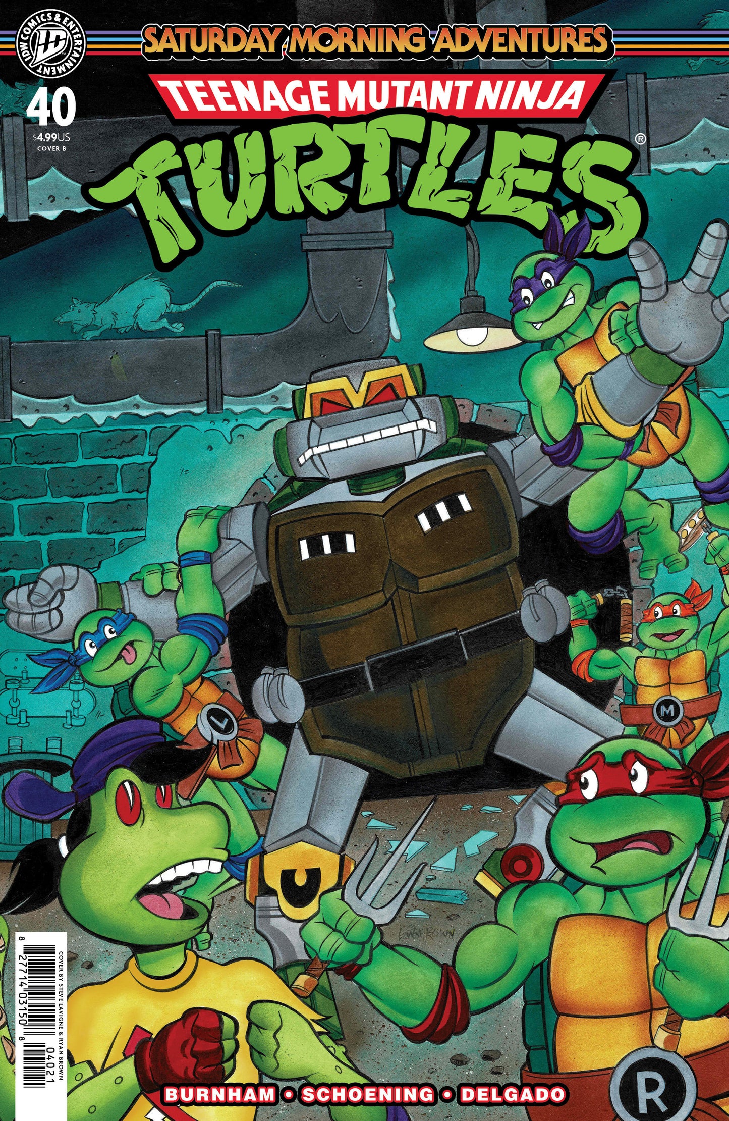 Teenage Mutant Ninja Turtles: Saturday Morning Adventures #40 Variant B (Lavigne) (NM)