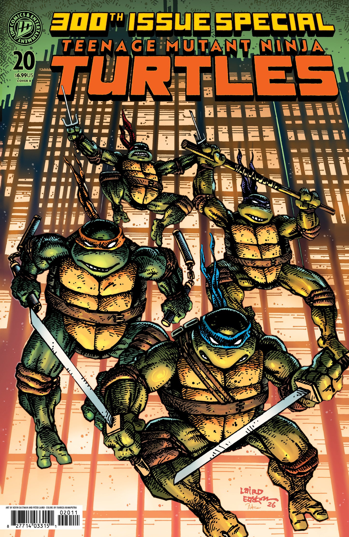Teenage Mutant Ninja Turtles #20: 300th Issue Special Variant B (Eastman & Laird) (NM)