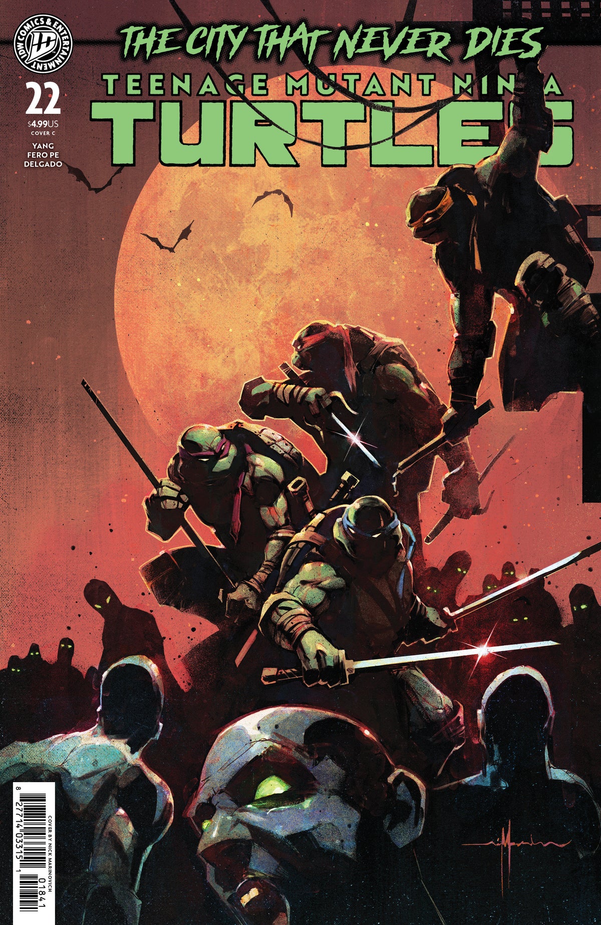Teenage Mutant Ninja Turtles #22 Variant C (Marinkovich) (NM)