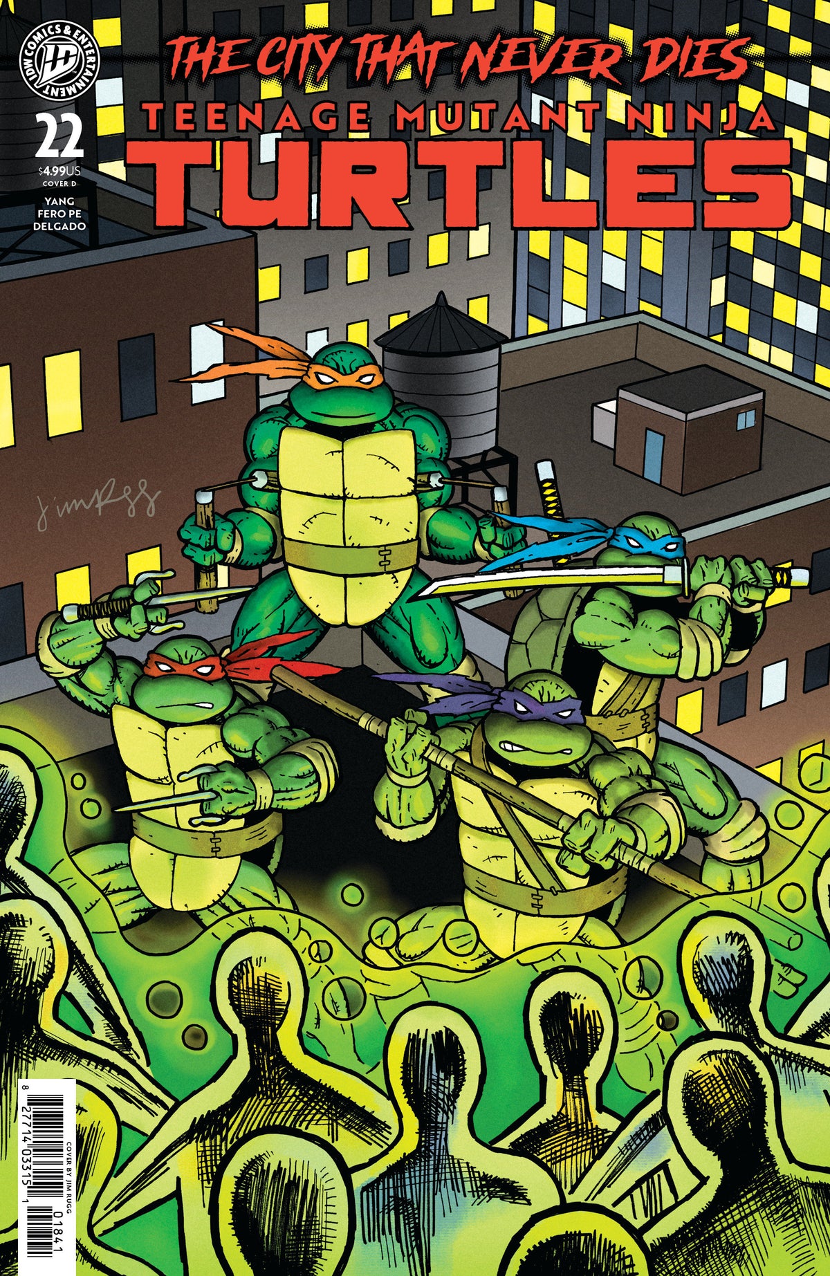 Teenage Mutant Ninja Turtles #22 Variant D (Rugg) (NM)