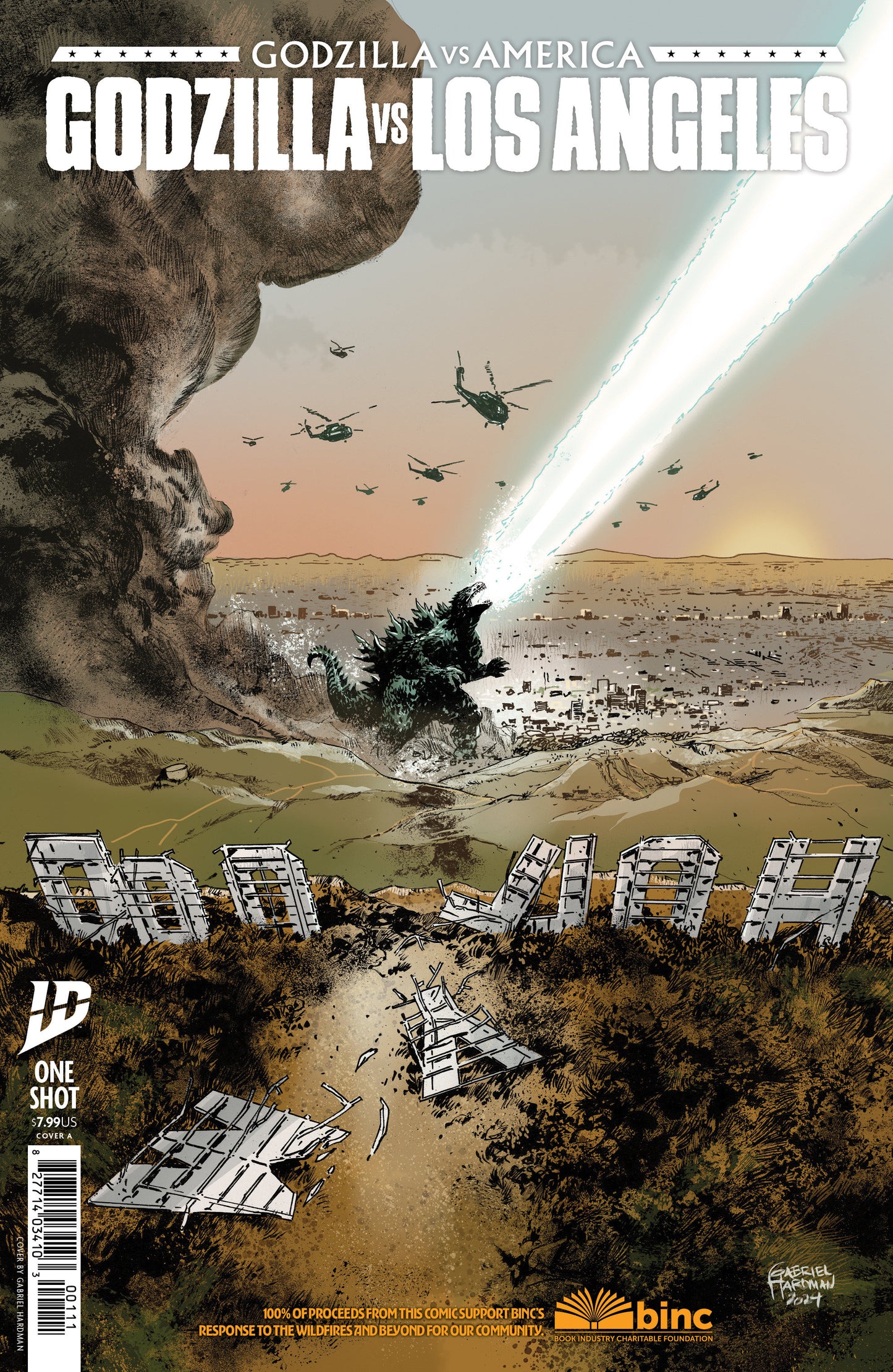 Godzilla vs. America: Los Angeles Cover A (Hardman) (NM)