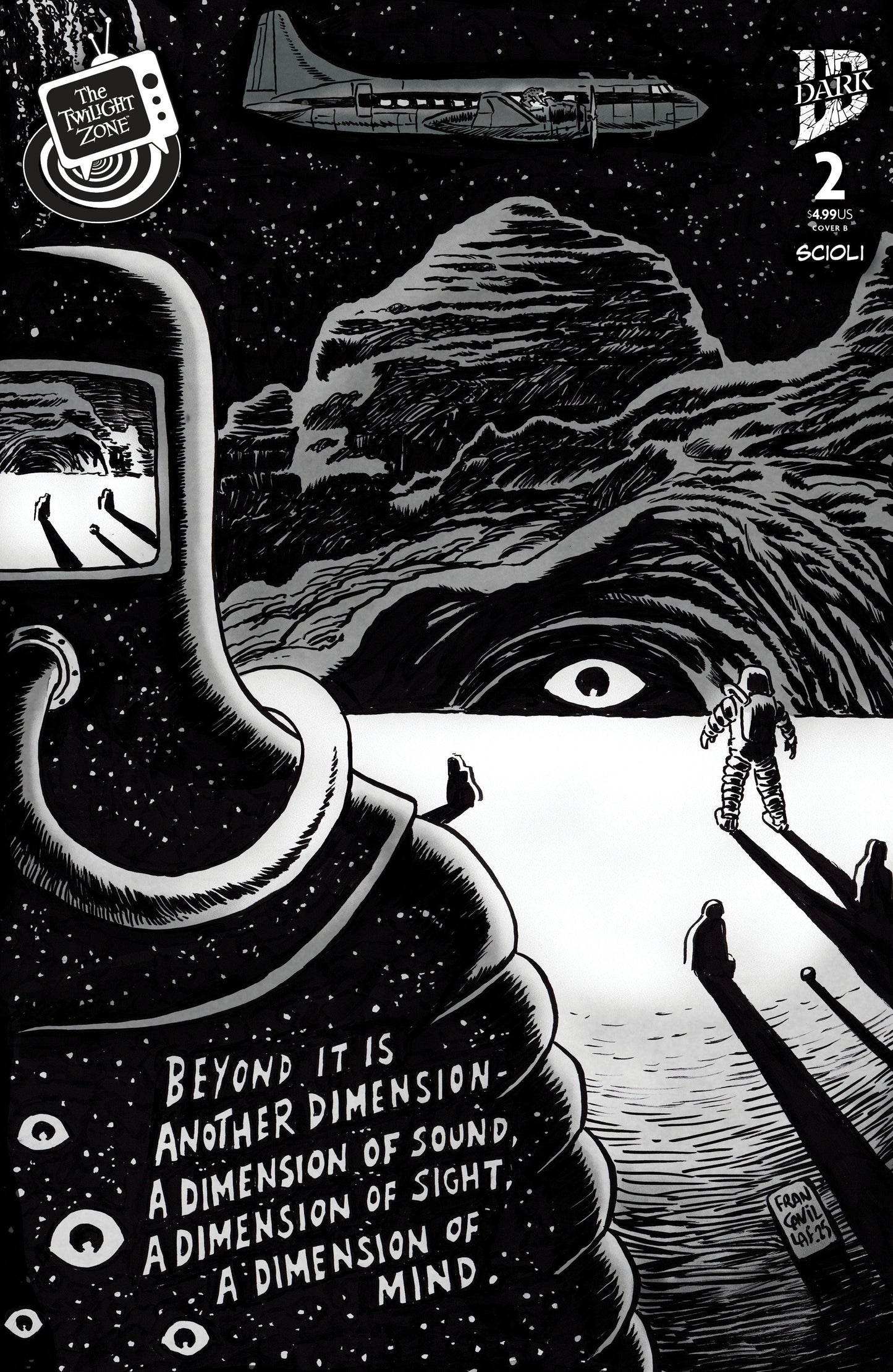 The Twilight Zone #2 Variant B (Francavilla Connecting Cover) (NM)