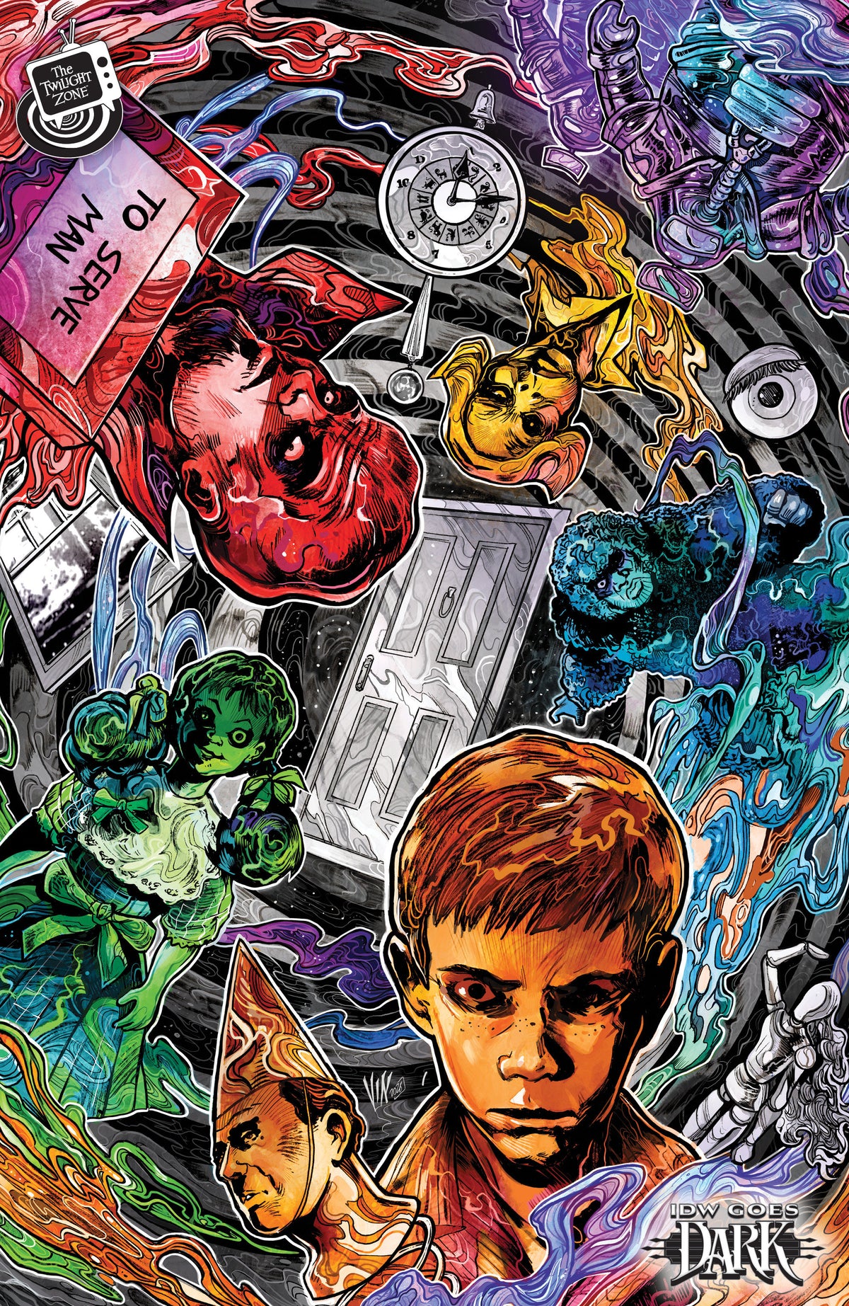 The Twilight Zone #11 Variant C (Riccardi Idw Goes Dark Variant) (NM)