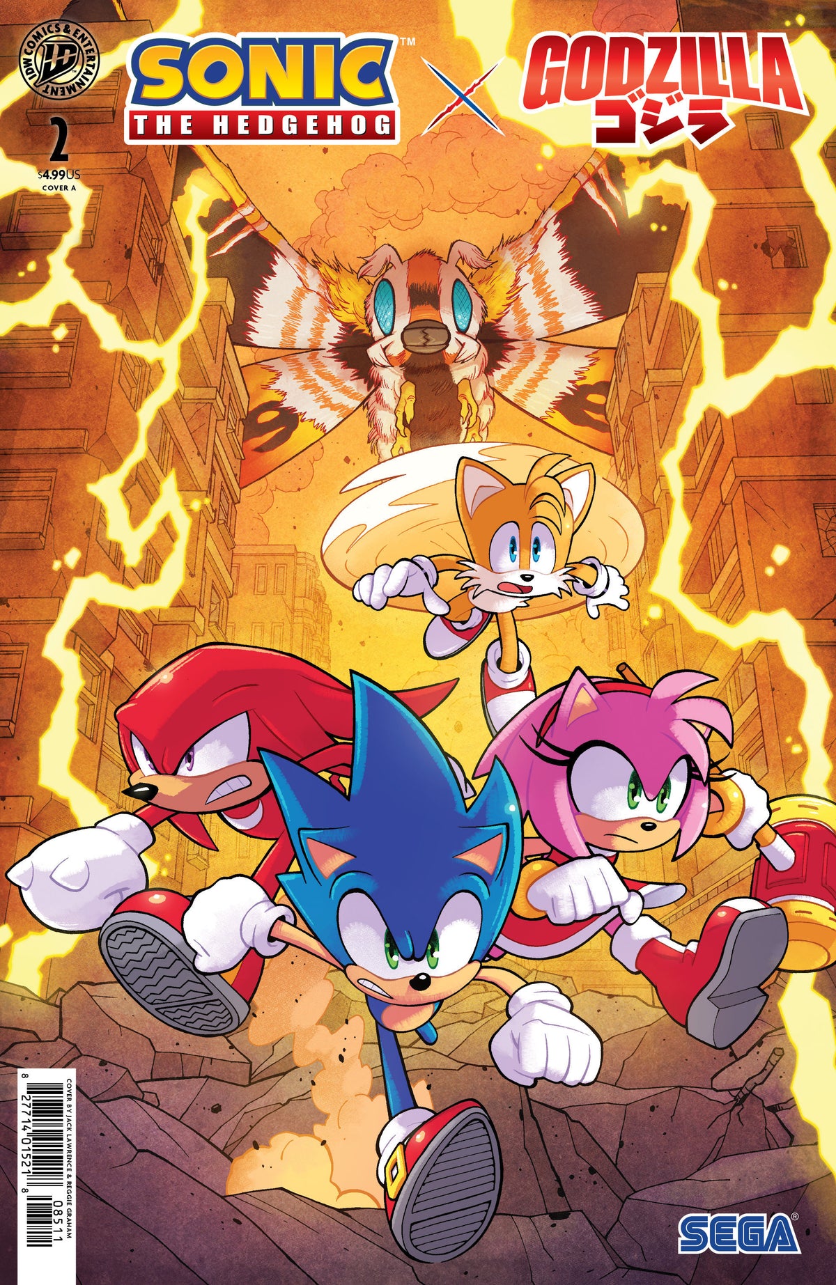 Sonic The Hedgehog X Godzilla #2 Cover A (Lawrence) (NM)