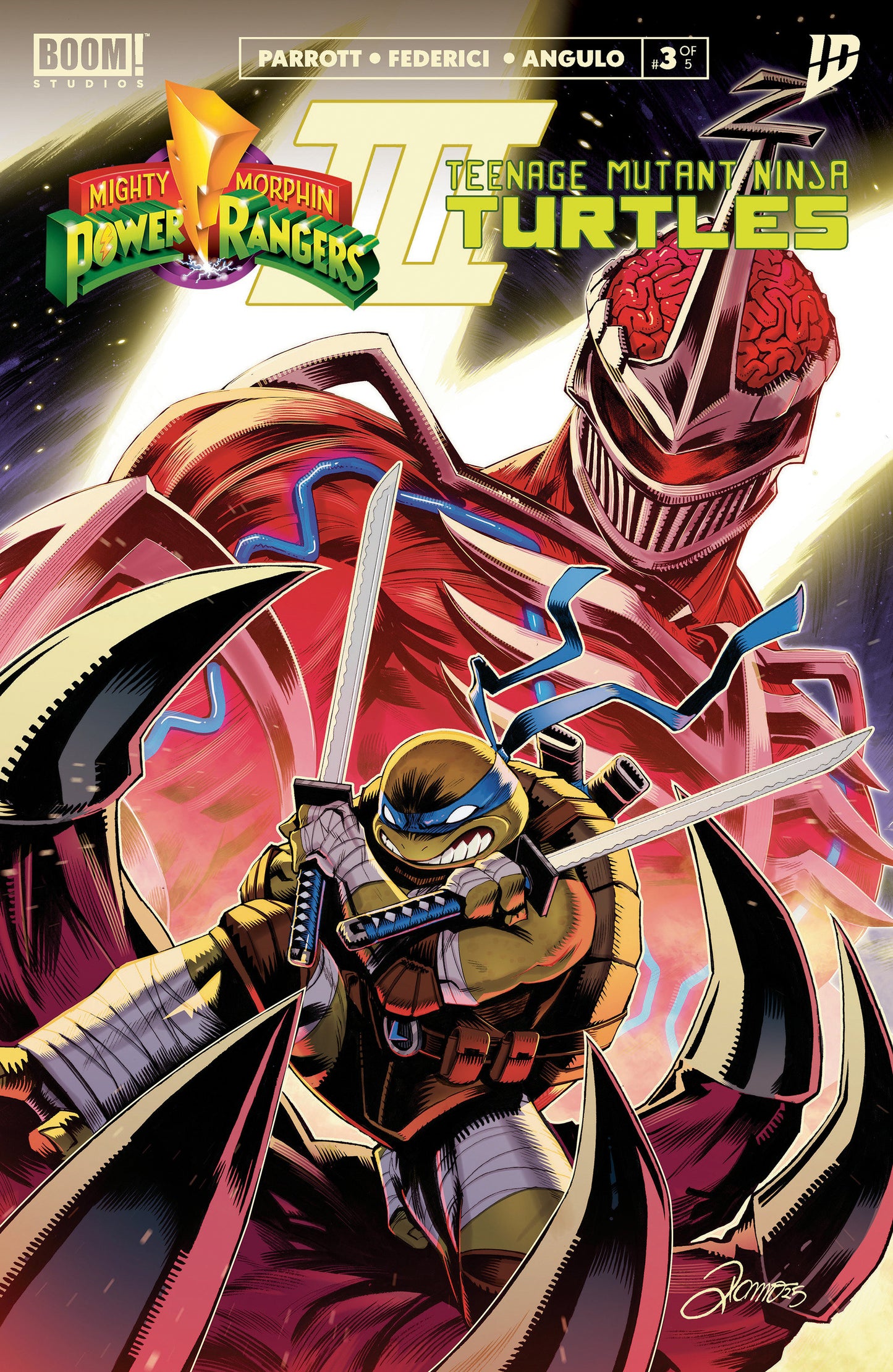 Mighty Morphin Power Rangers/Teenage Mutant Ninja Turtles III #3 A Main (Dressed, Zonno) (NM)