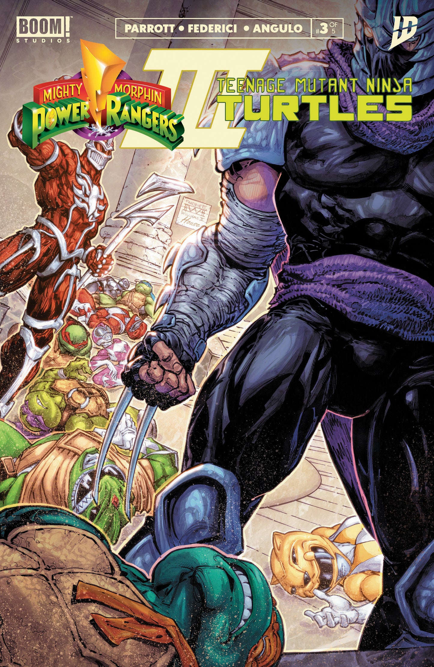 Mighty Morphin Power Rangers/Teenage Mutant Ninja Turtles III #3 B Variant (Dressed, Williams) (NM)