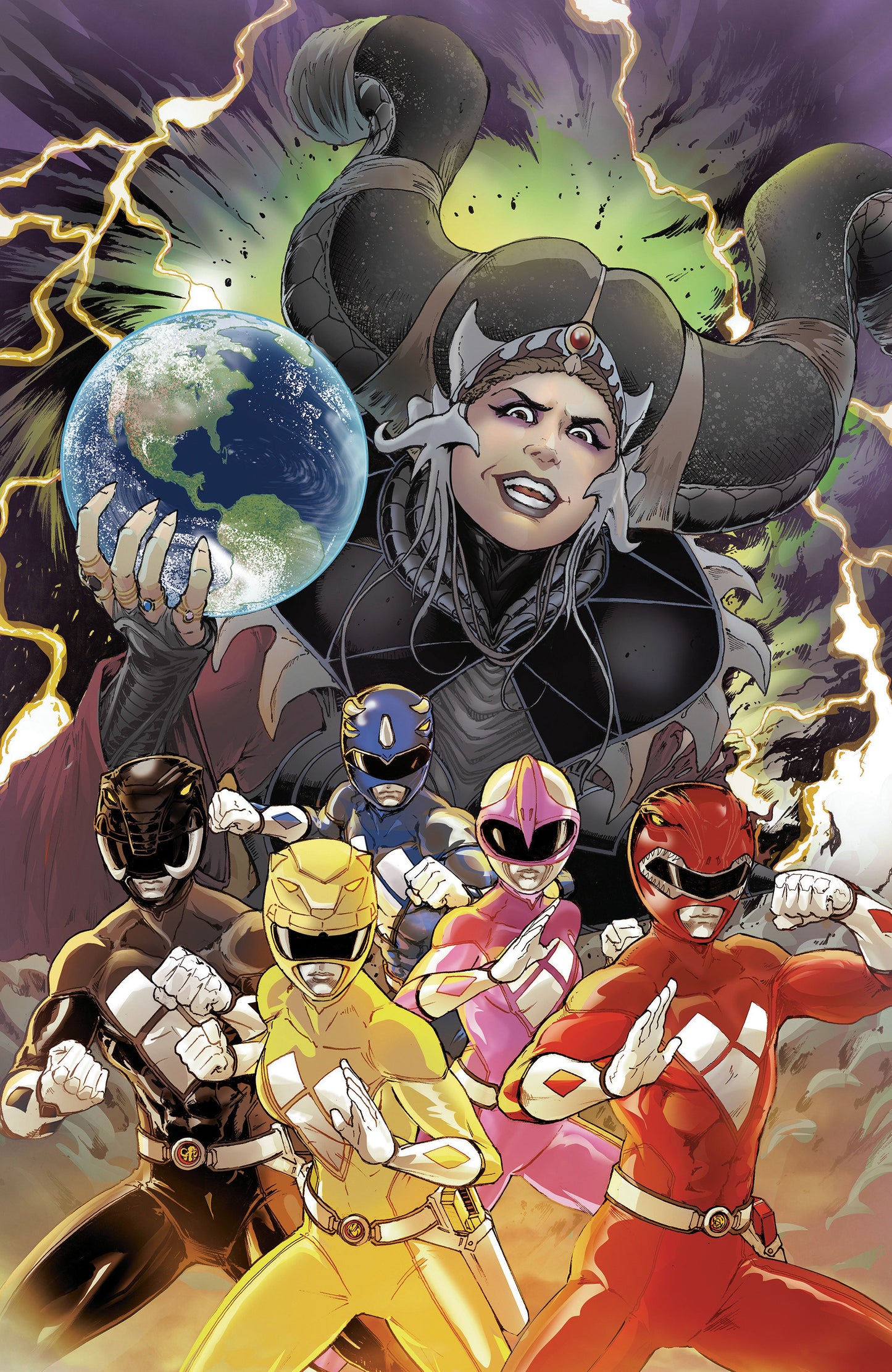 Mighty Morphin Power Rangers (2026) #2 F 1:10 Variant Edition Foil Variant (Full Art, Foil, Griffith) (NM)