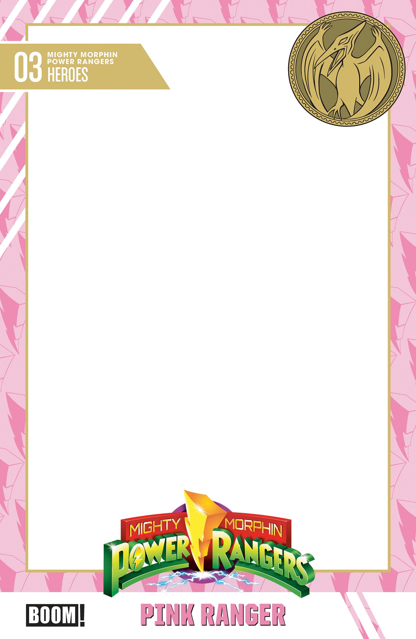 Mighty Morphin Power Rangers (2026) #3 D Trading Card Blank Sketch Variant (NM)