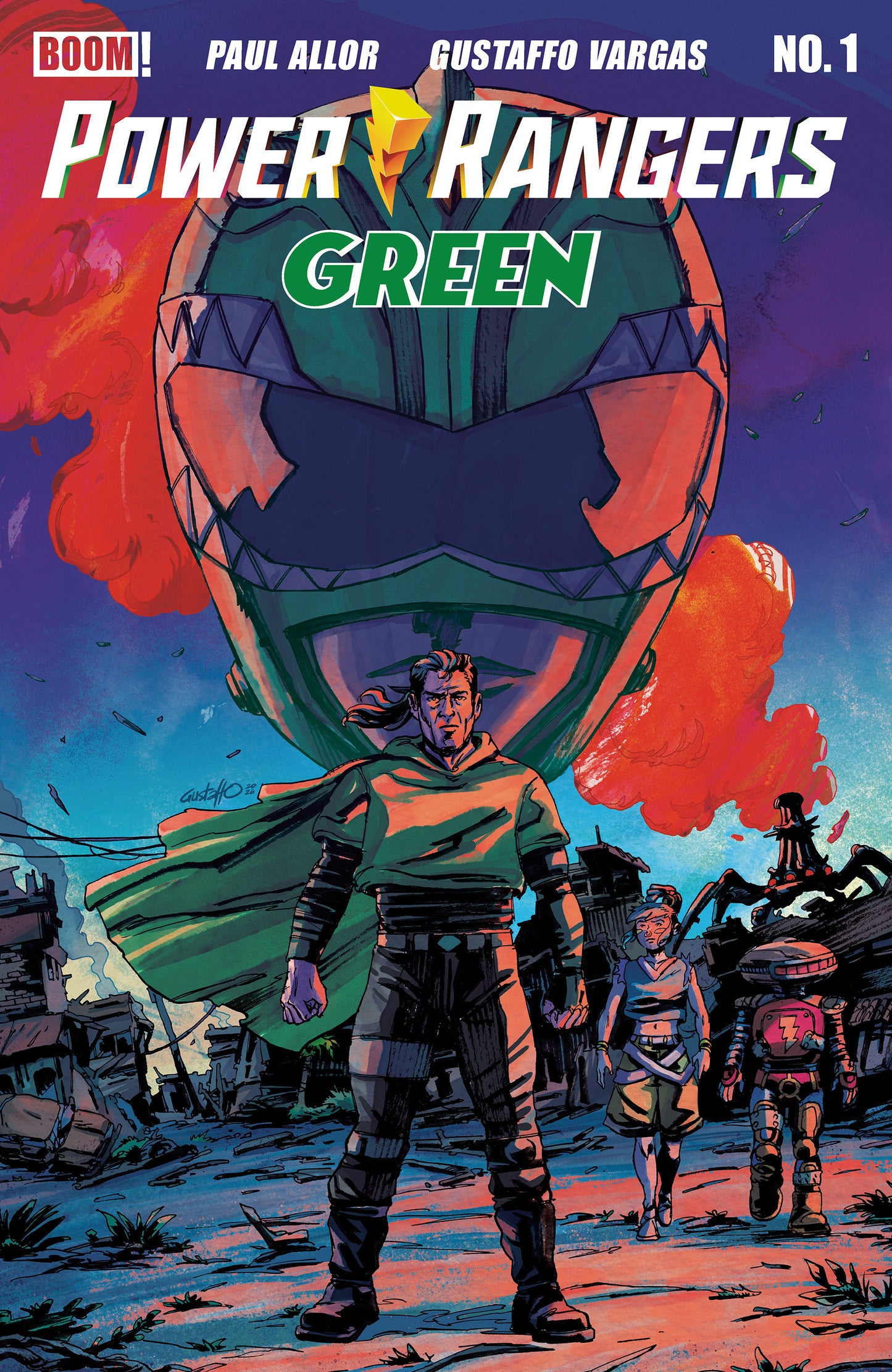 Power Rangers Green #1 B Variant (Dressed, Vargas) (NM)
