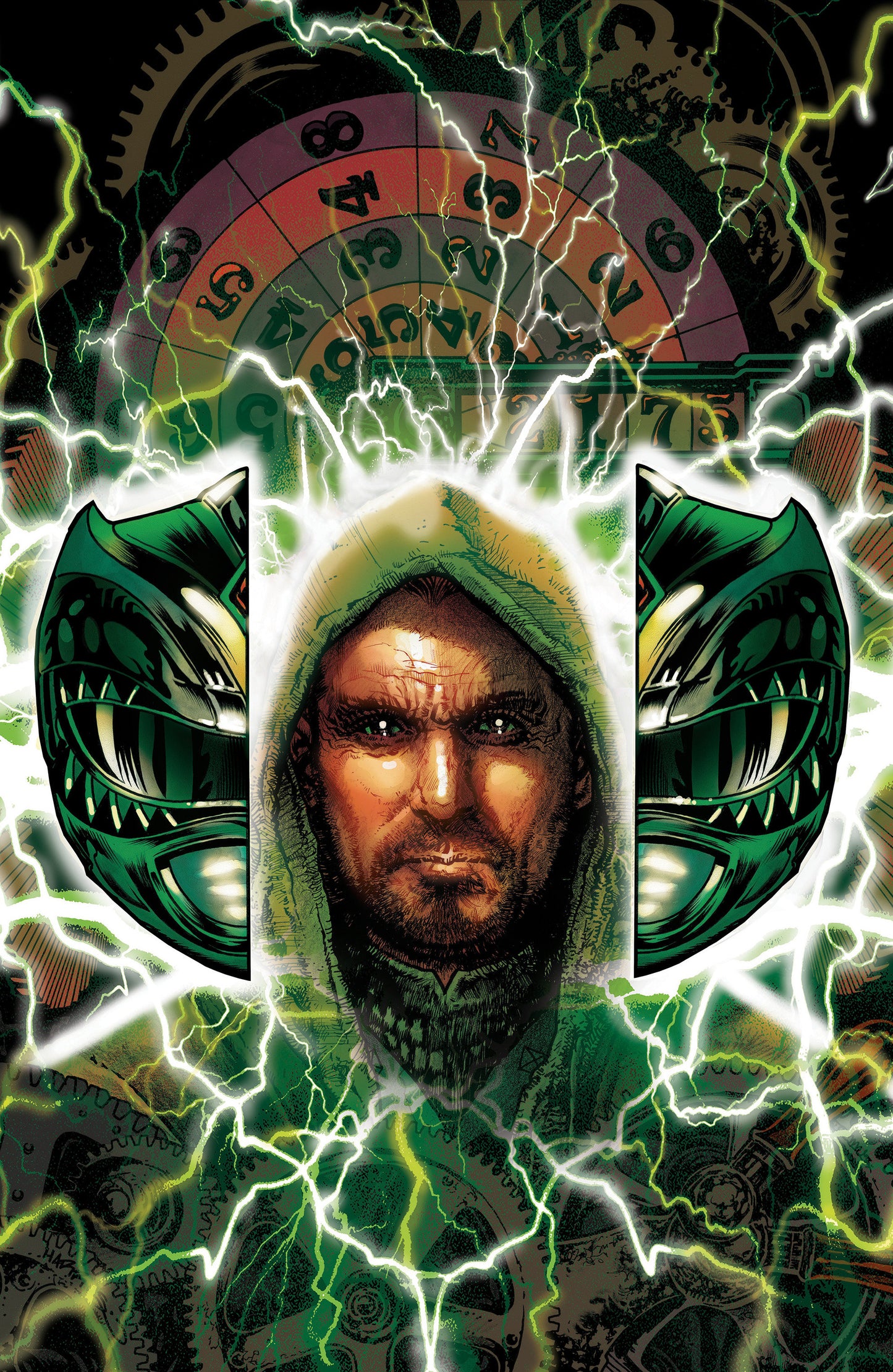 Power Rangers Green #1 F Foil Variant (Full Art, Foil, Harris) (NM)