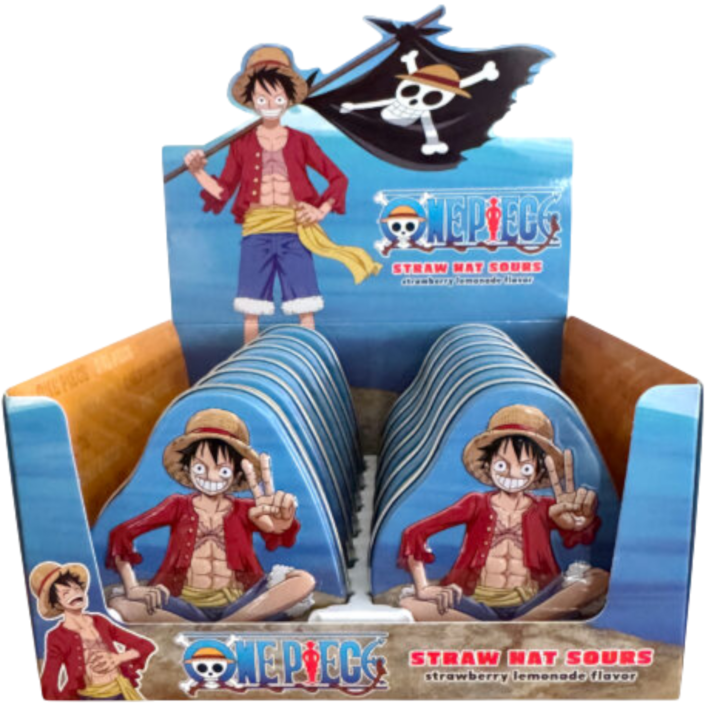 One Piece Strawberry Hat Sours Tin