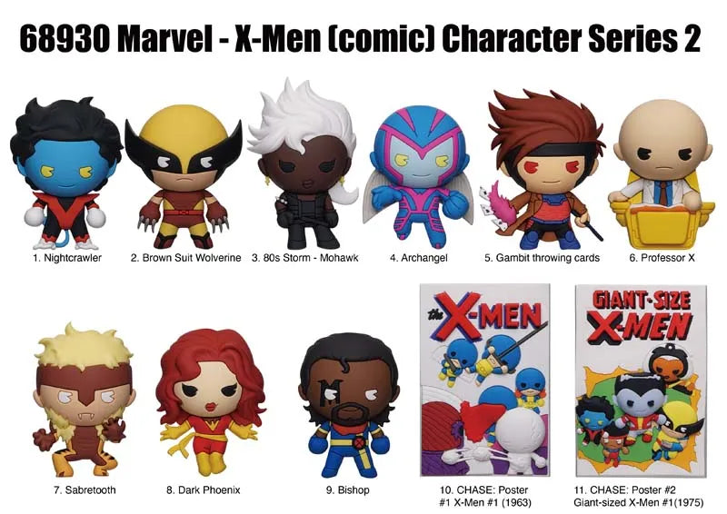 X-Men Classic Series 2 3D Foam Blind Bag Clip (1 Surprise Bag)