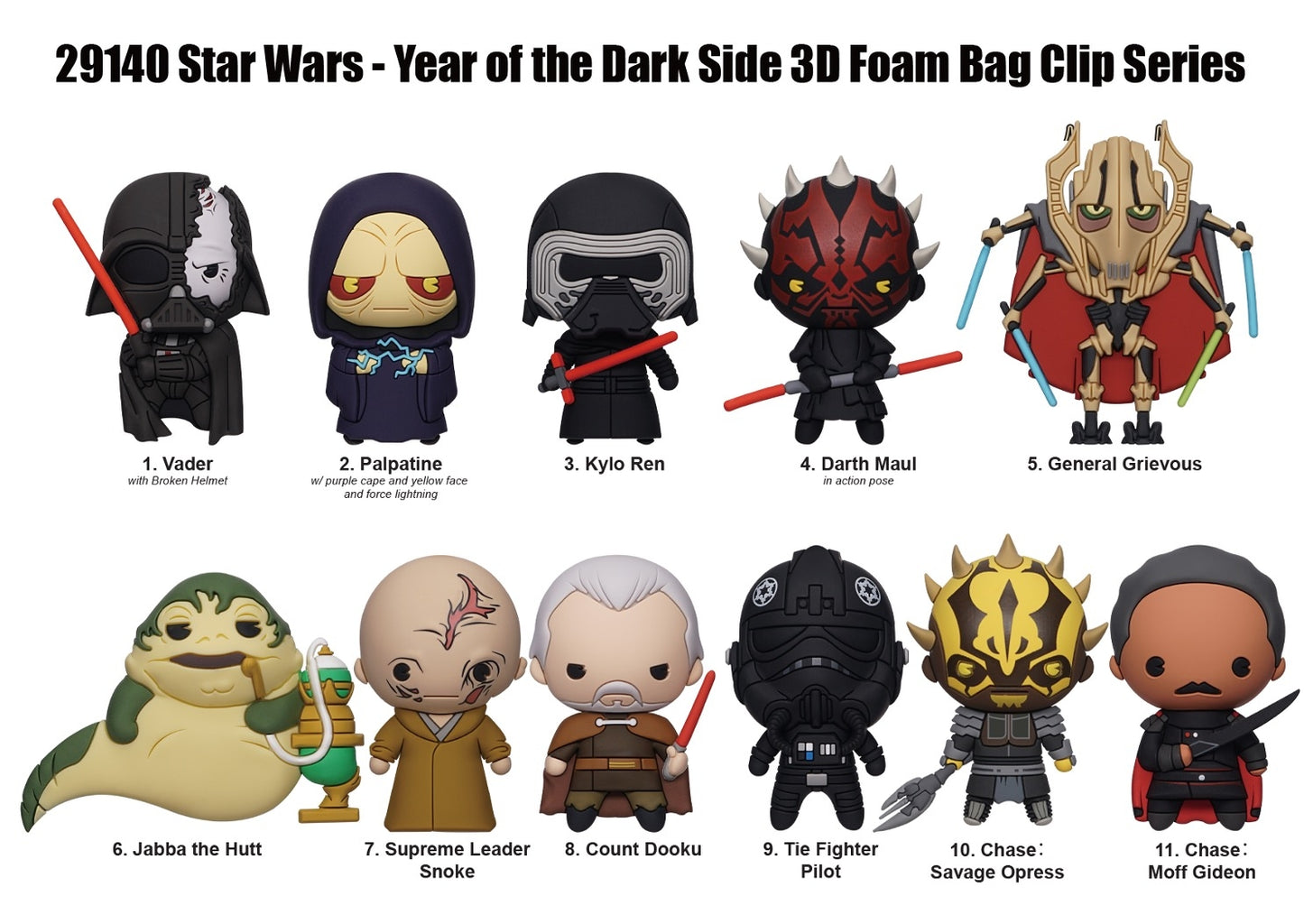 Star Wars Year Of The Dark Side 3D Foam Blind Bag Clip (1 Surprise Bag)
