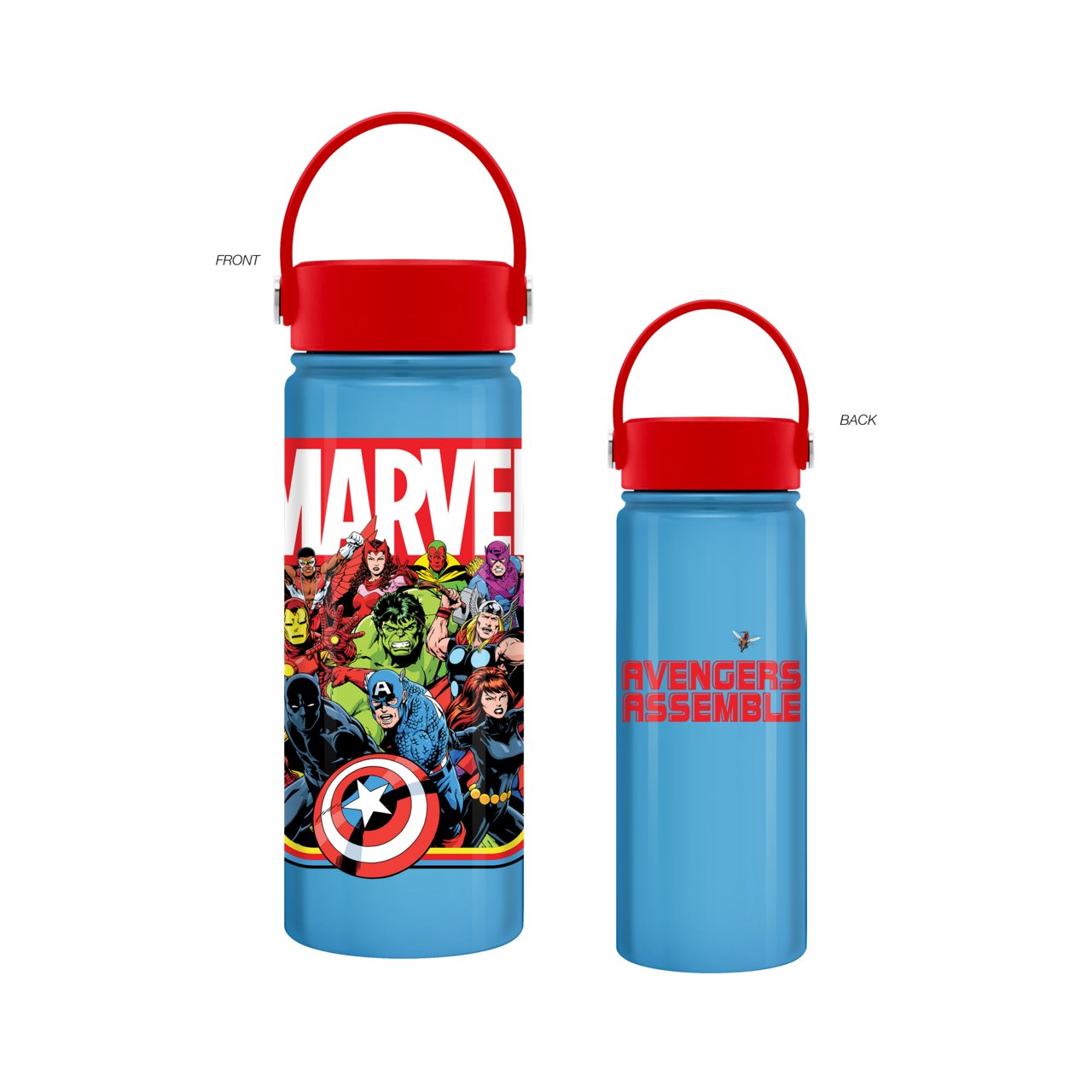 Marvel Beyond Mightiest 20oz SS Water Bottle w Swivel Handle