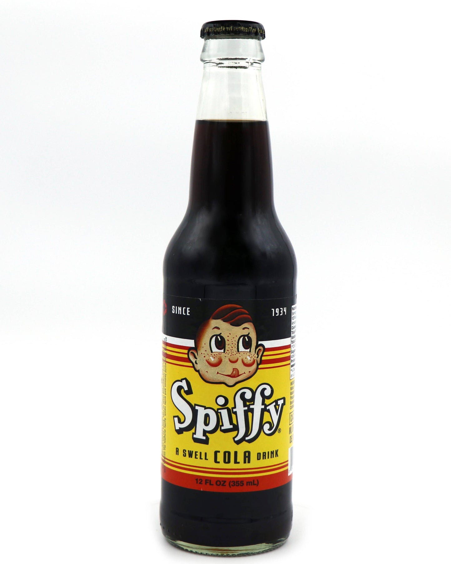 Spiffy Cola Soda, 12oz Glass Bottle (USA)