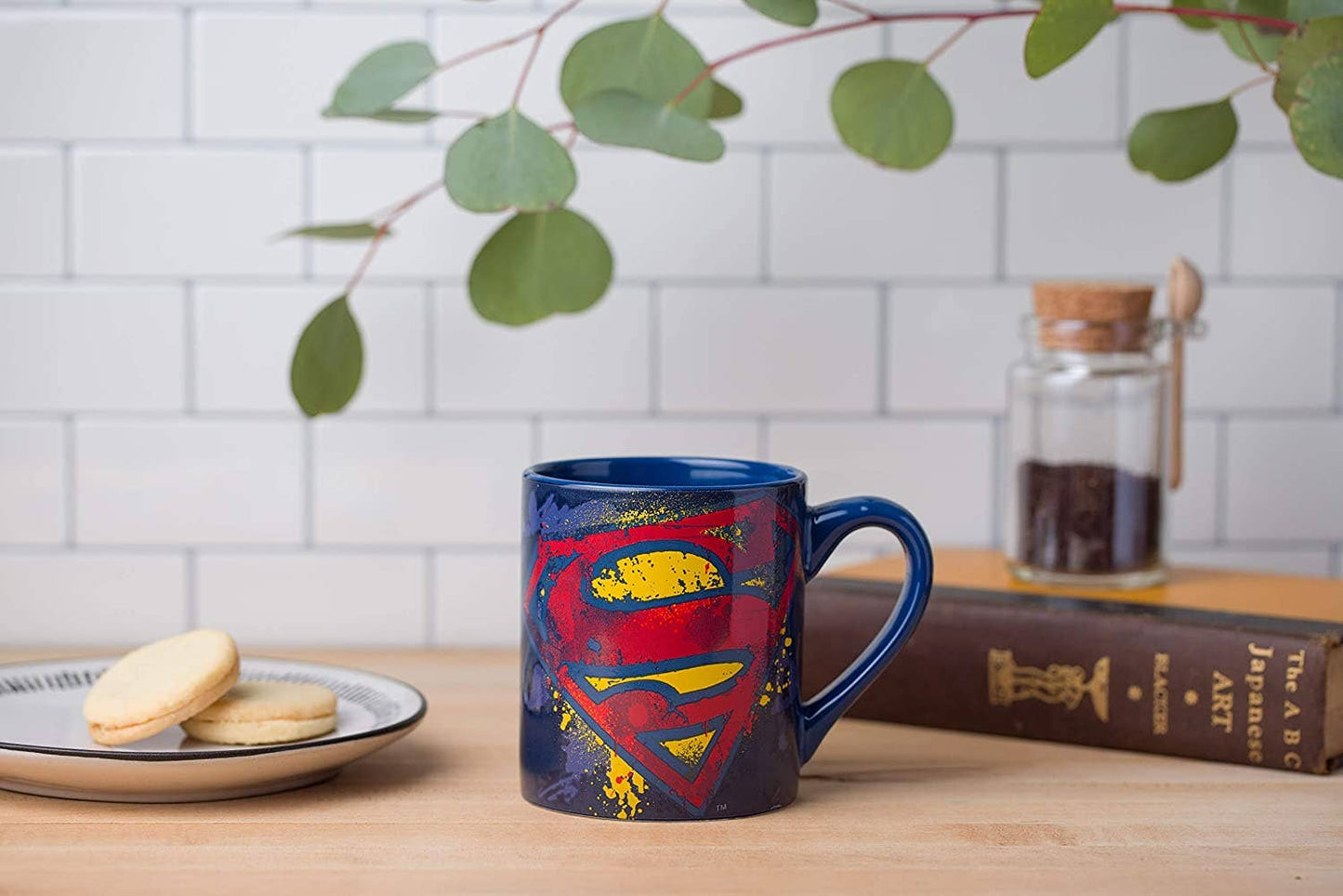 DC Comics Superman Splatter Paint 14oz Ceramic Mug