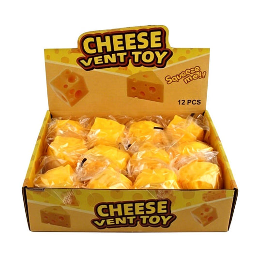 Cheese Cube Squeeze Squishy Stress Relief Toy (1 Cheese)