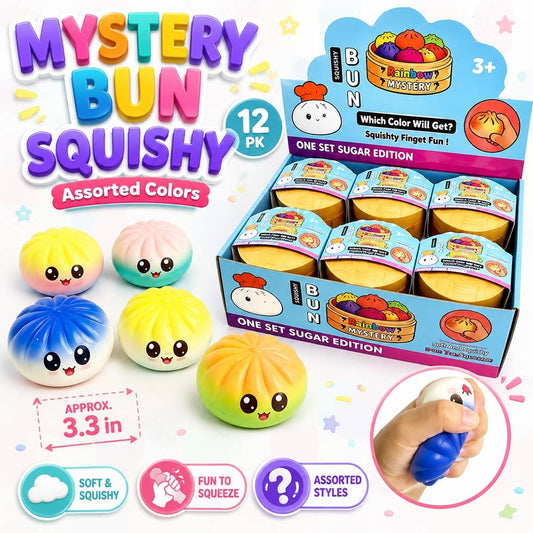 Cartoon Character Dumpling Bun Squishy Toy Slow Rebound Foam (1 Dumpling)
