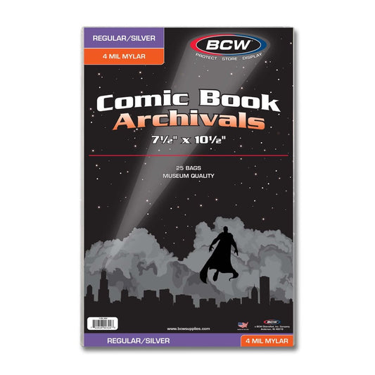 BCW Silver/Regular Comic Mylar Archivals - 4 MIL