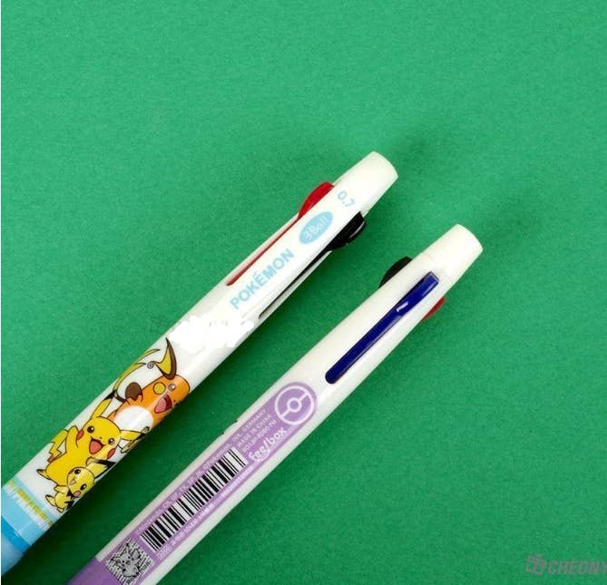 Pokemon 3 Color Ballpoint Pen Blind Box (1 Pen Box)