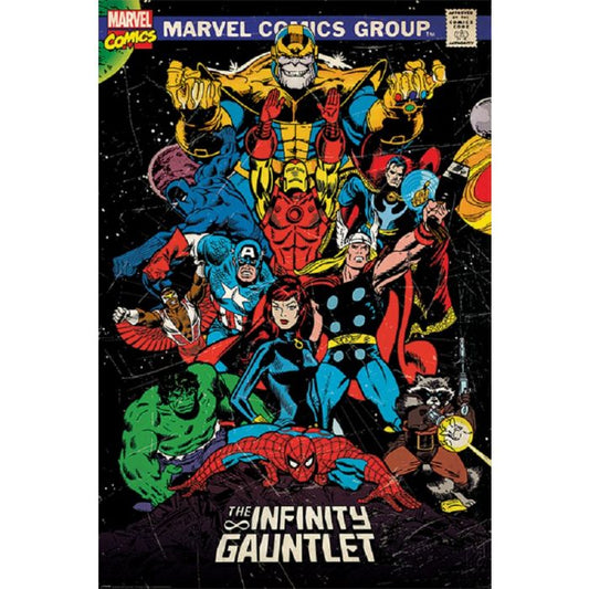 Marvel Retro - Infinity Gauntlet Poster (Not Available for Shipping)
