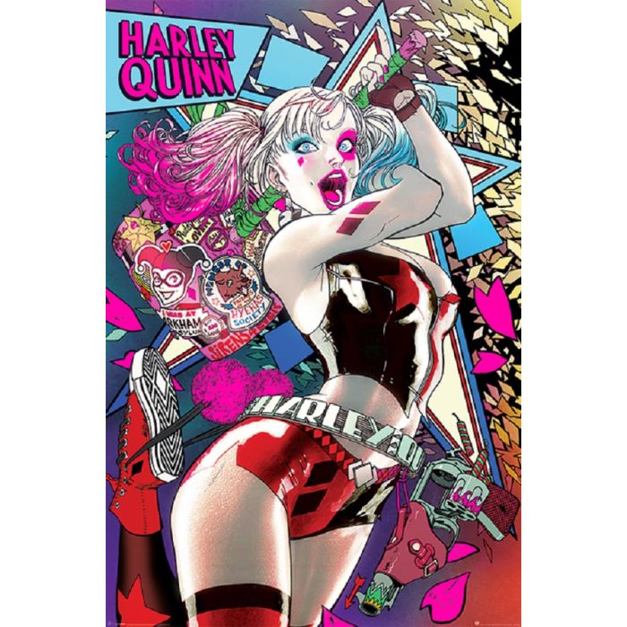 Harley Quinn - Neon Poster (Not Available for Shipping)