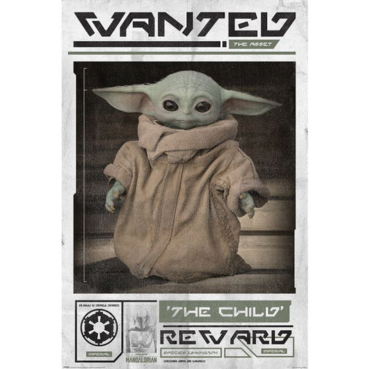 Star Wars Mandalorian Wanted the Child Poster
