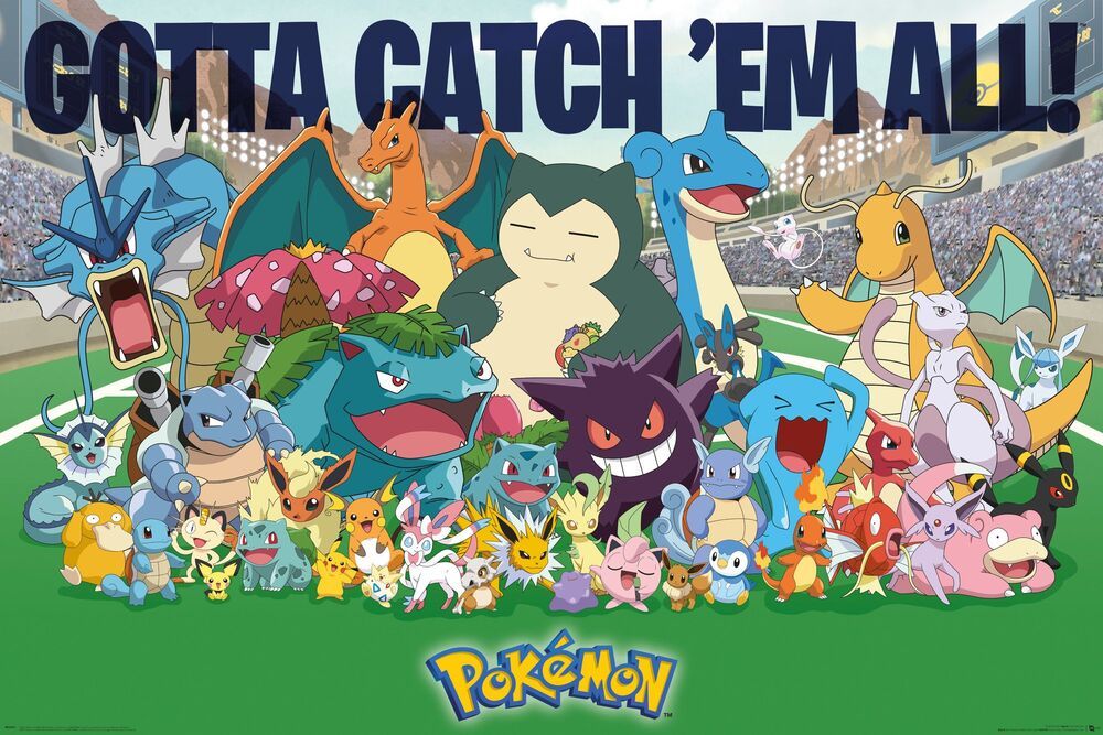 Pokemon All Time Favorites Poster (Not Available for Shipping)
