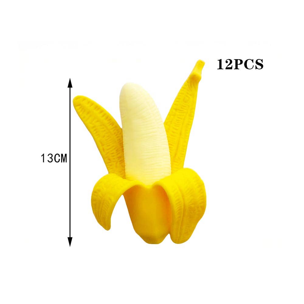 Banana Peel Squeeze Squishy Stress Relief Toy (1  Banana)